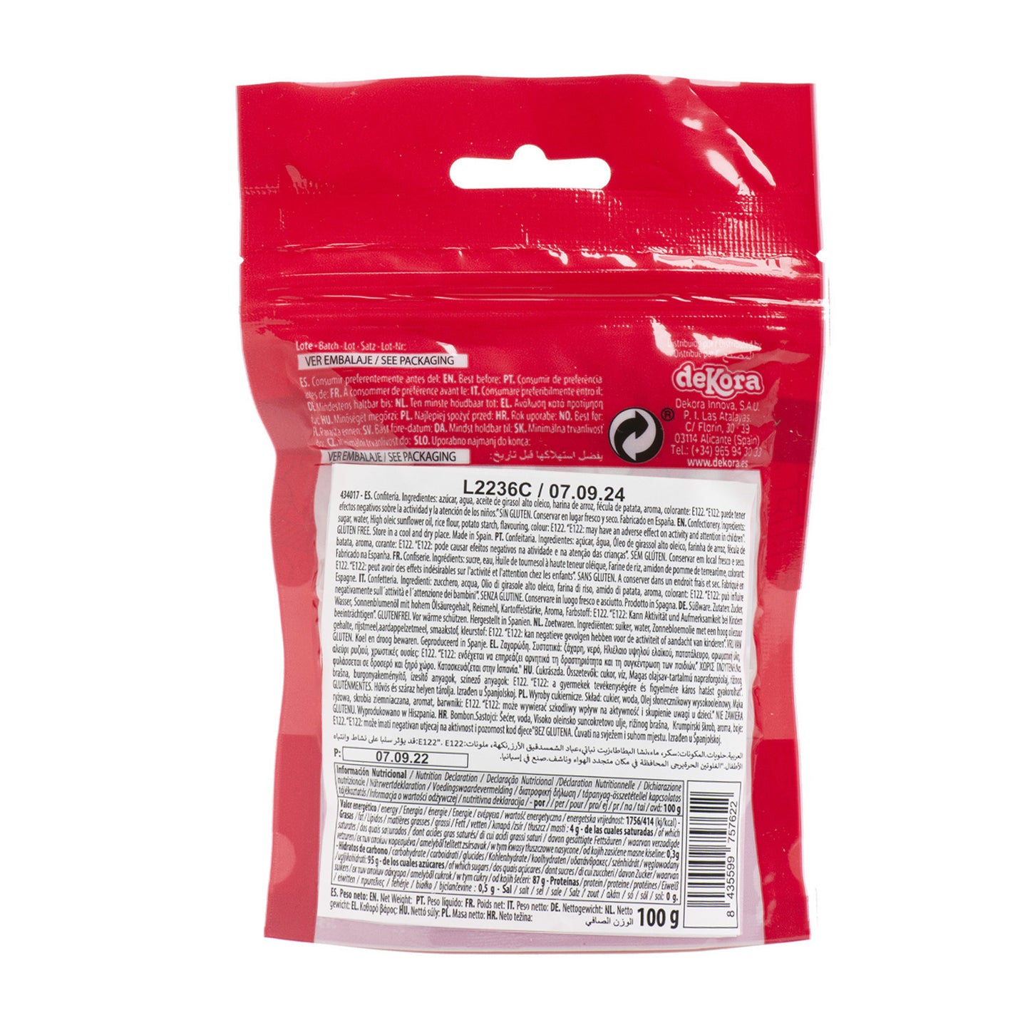 BLISTER SUGAR CONFETTI BABY GIRL 100GR