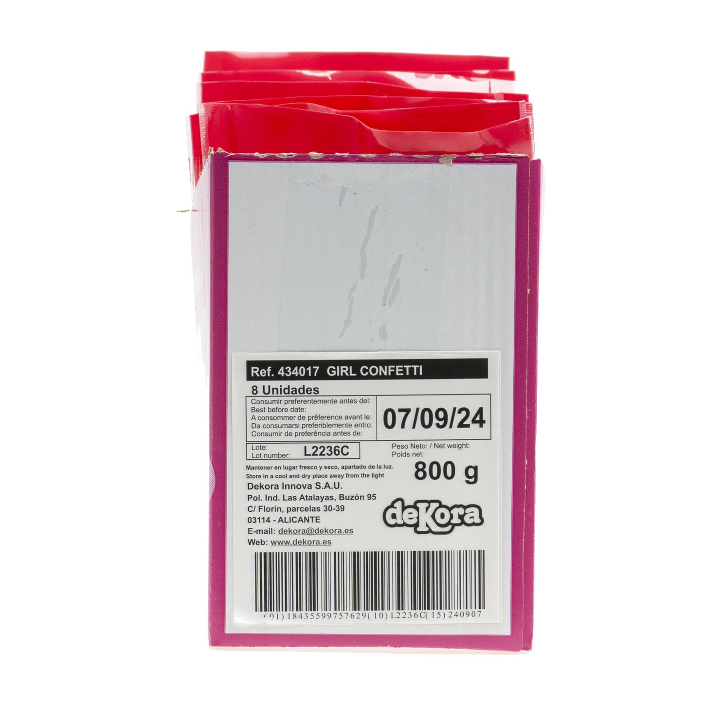 BLISTER SUGAR CONFETTI BABY GIRL 100GR