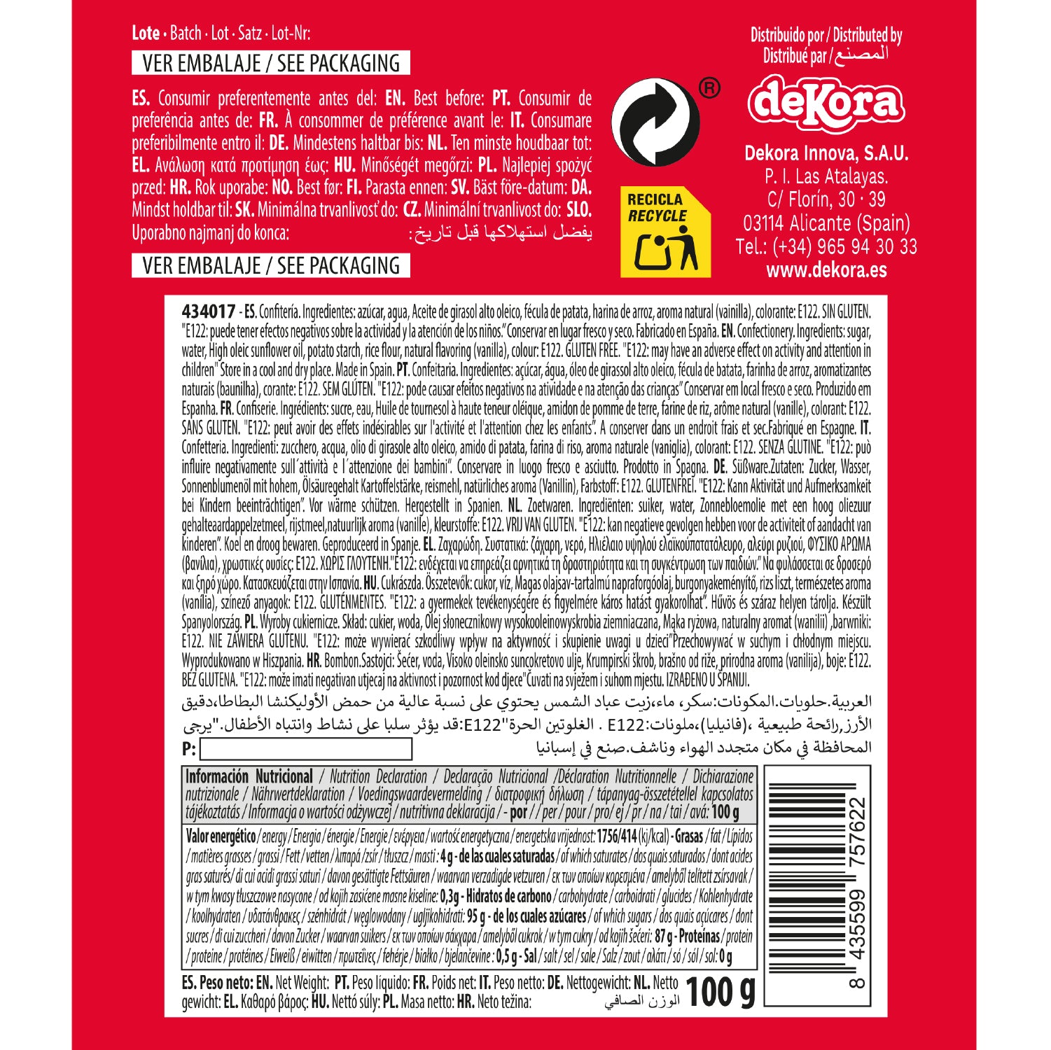 MIX DE GRANULADOS BEBÊ MENINA 100G