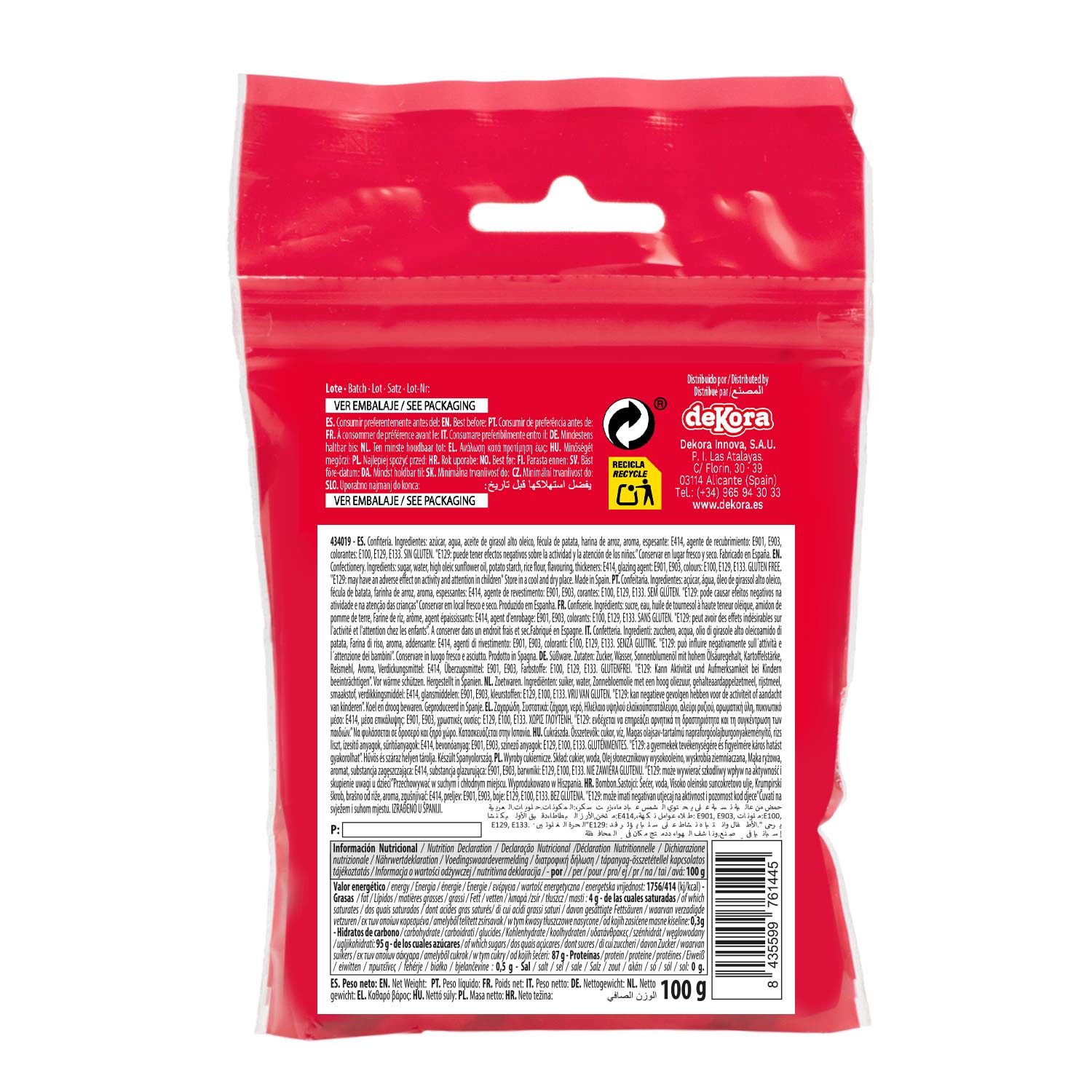 SPRINKLE MÉLANGE DE PAILLETTES DE NOËL ROUGE ET VERT 100G