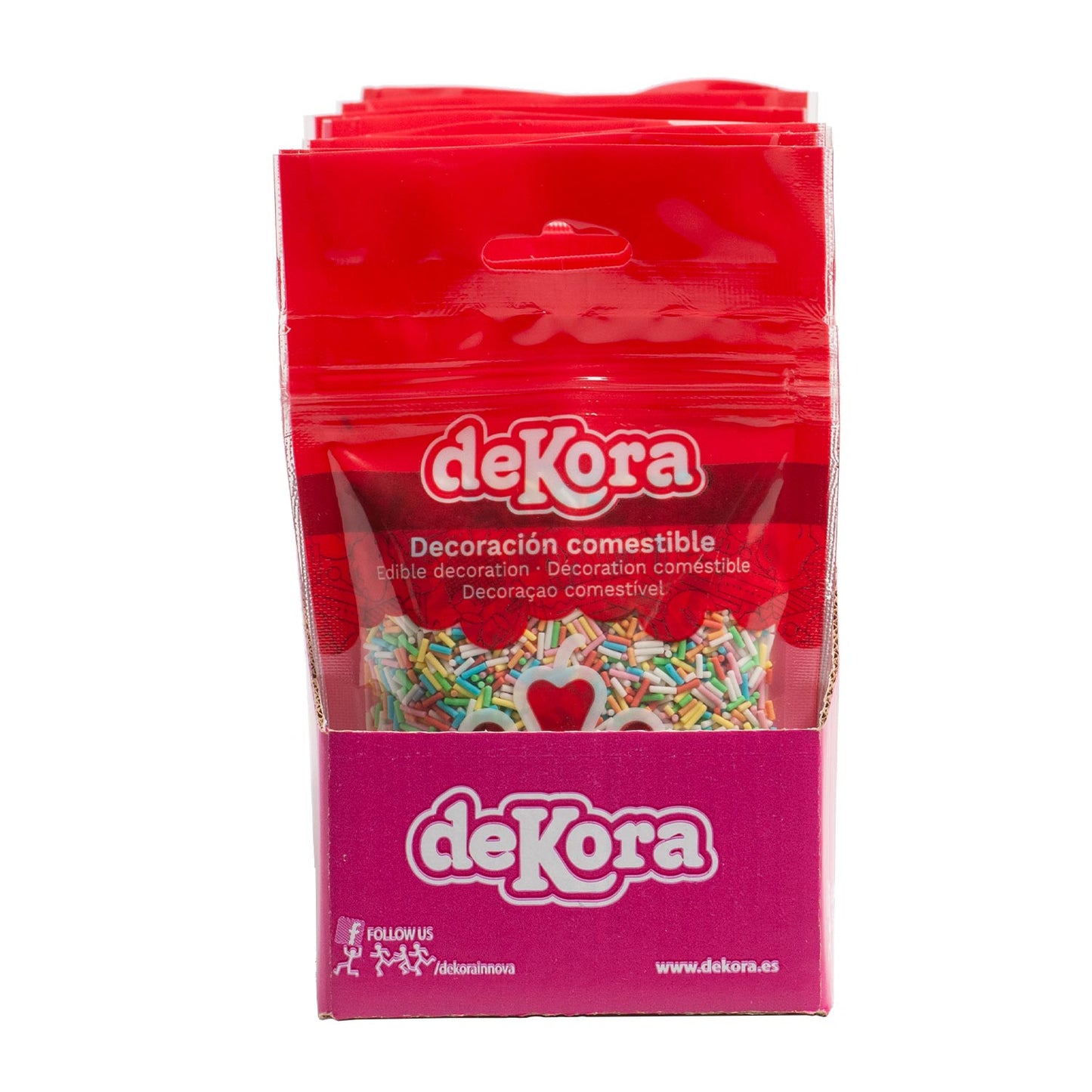CONFETTI VERMICELLES SUCRE COULEURS ASSORTIES 100 GR