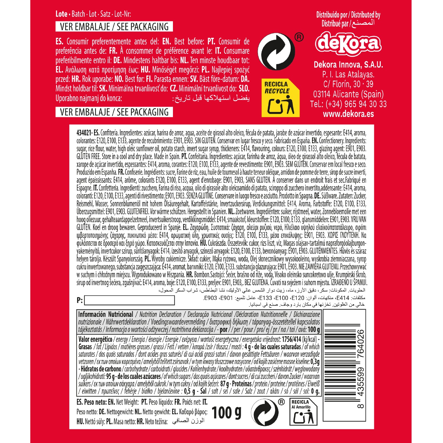 CONFETI AZÚCAR MIX HUEVOS Y MANÁ COLORES 100GR