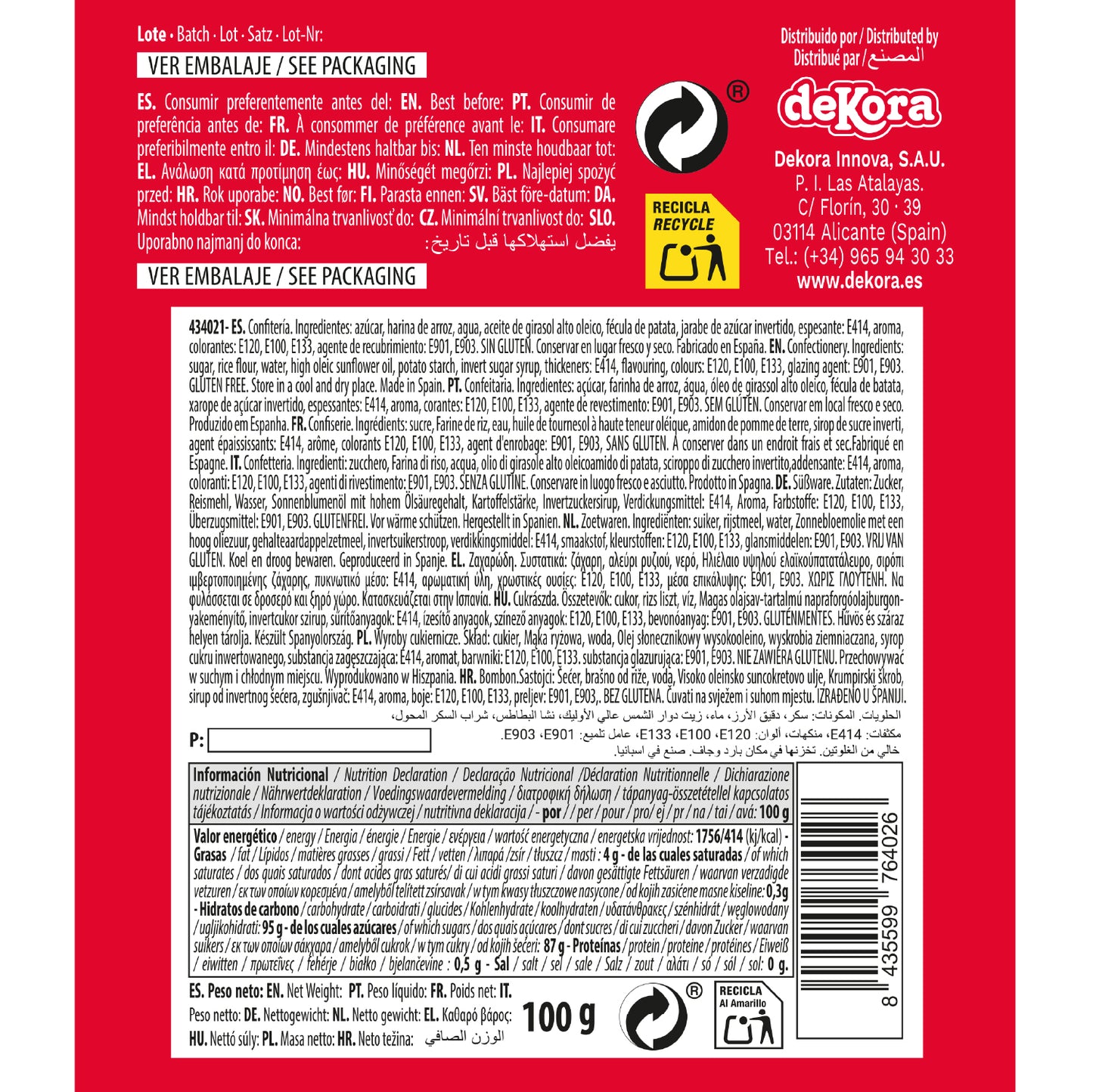 CONFETI AZÚCAR MIX HUEVOS Y MANÁ COLORES 100GR