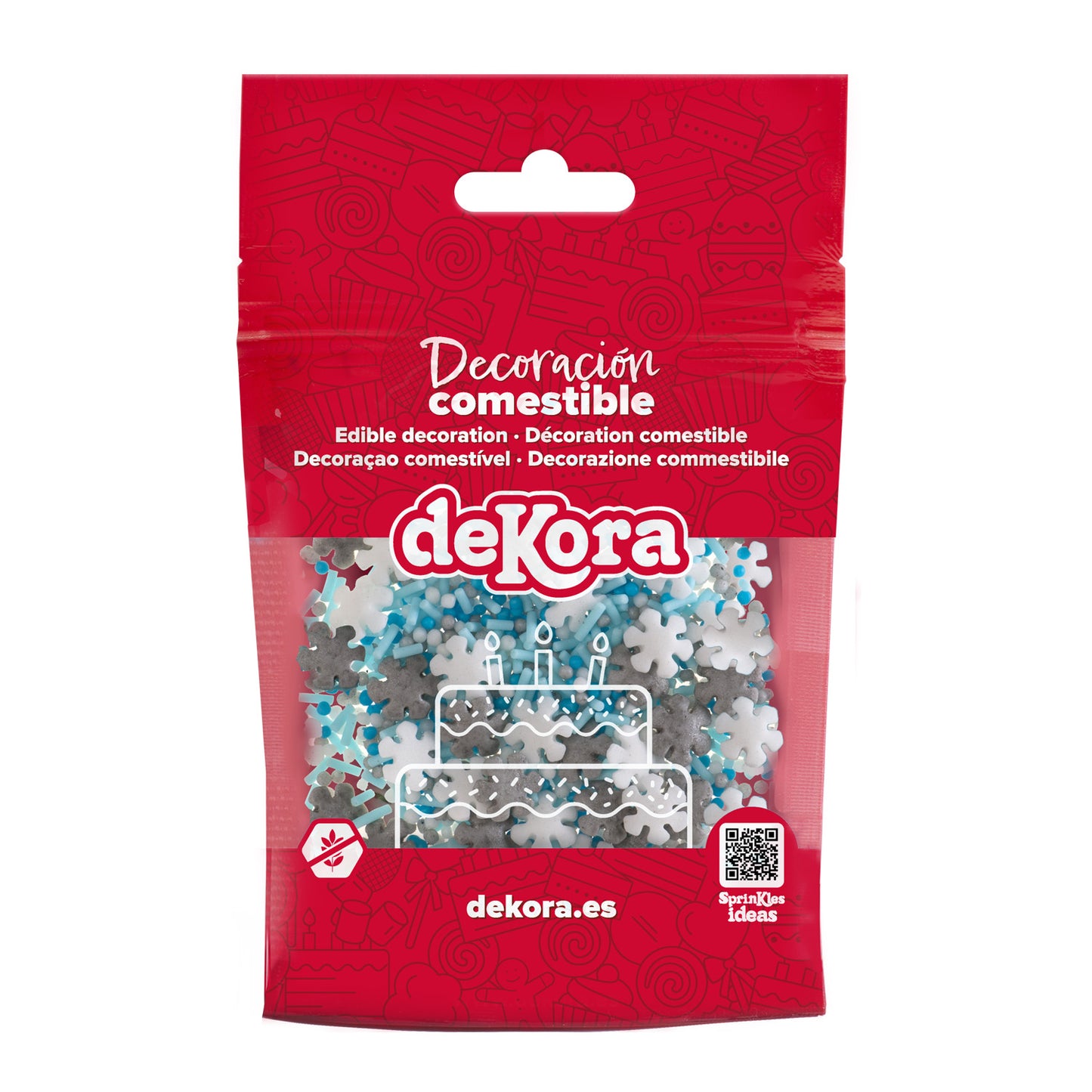 MISTURA DE SPRINKLE FLOCO DE NEVE 100GR