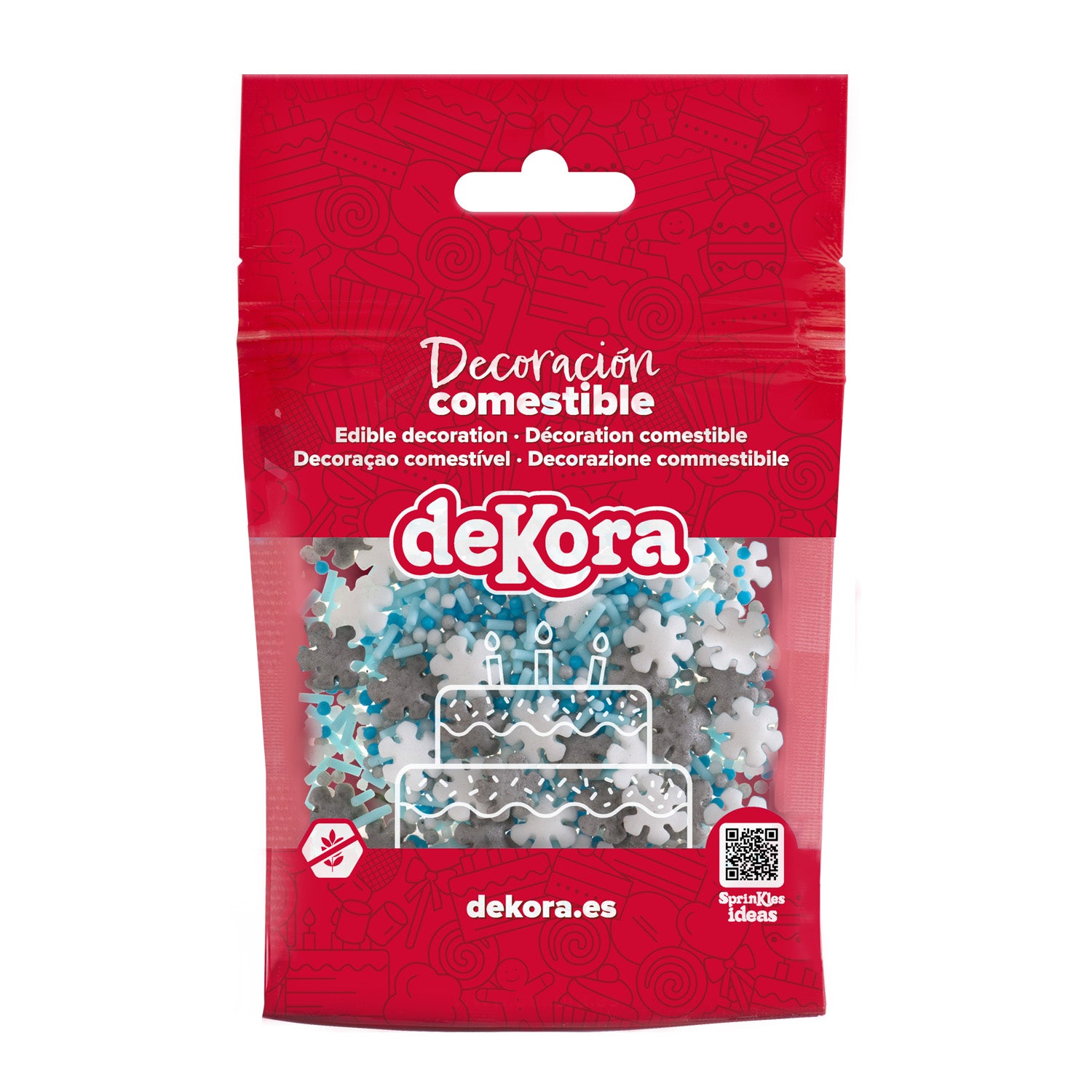 MISTURA DE SPRINKLE FLOCO DE NEVE 100GR