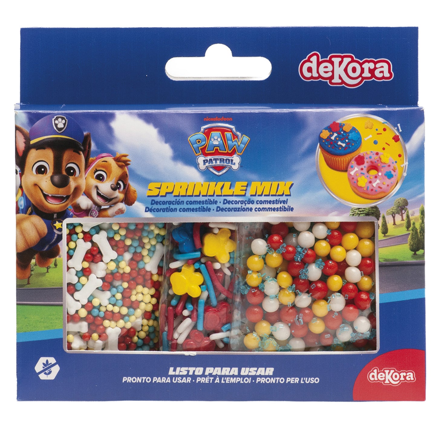MISTURA DE CONFEITOS PAW PATROL 70G (3X23.3G)