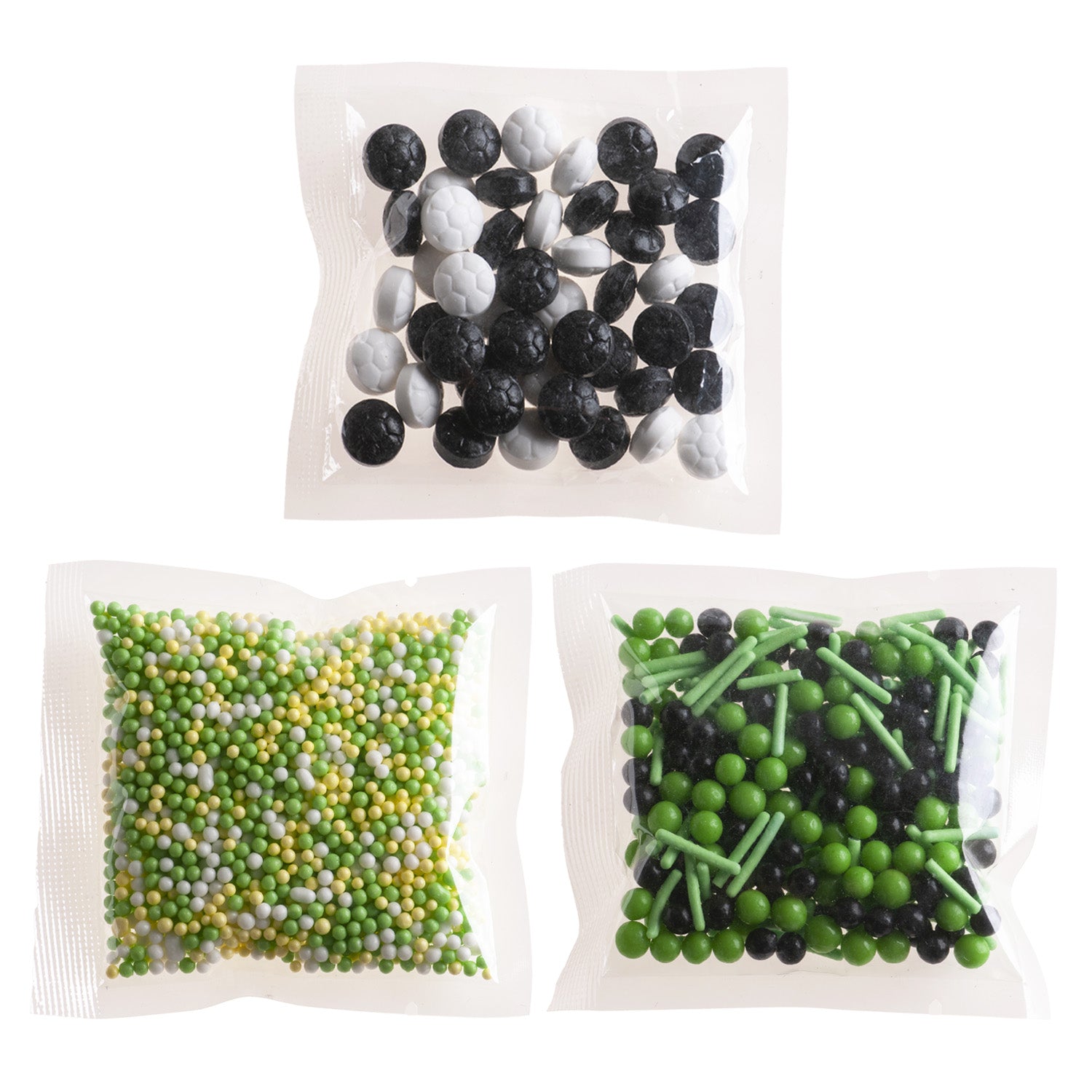 MISTURA DE SPRINKLES FUTEBOL 70G (3X23.3G)
