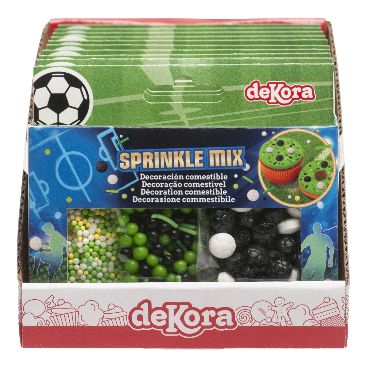 MISTURA DE SPRINKLES FUTEBOL 70G (3X23.3G)