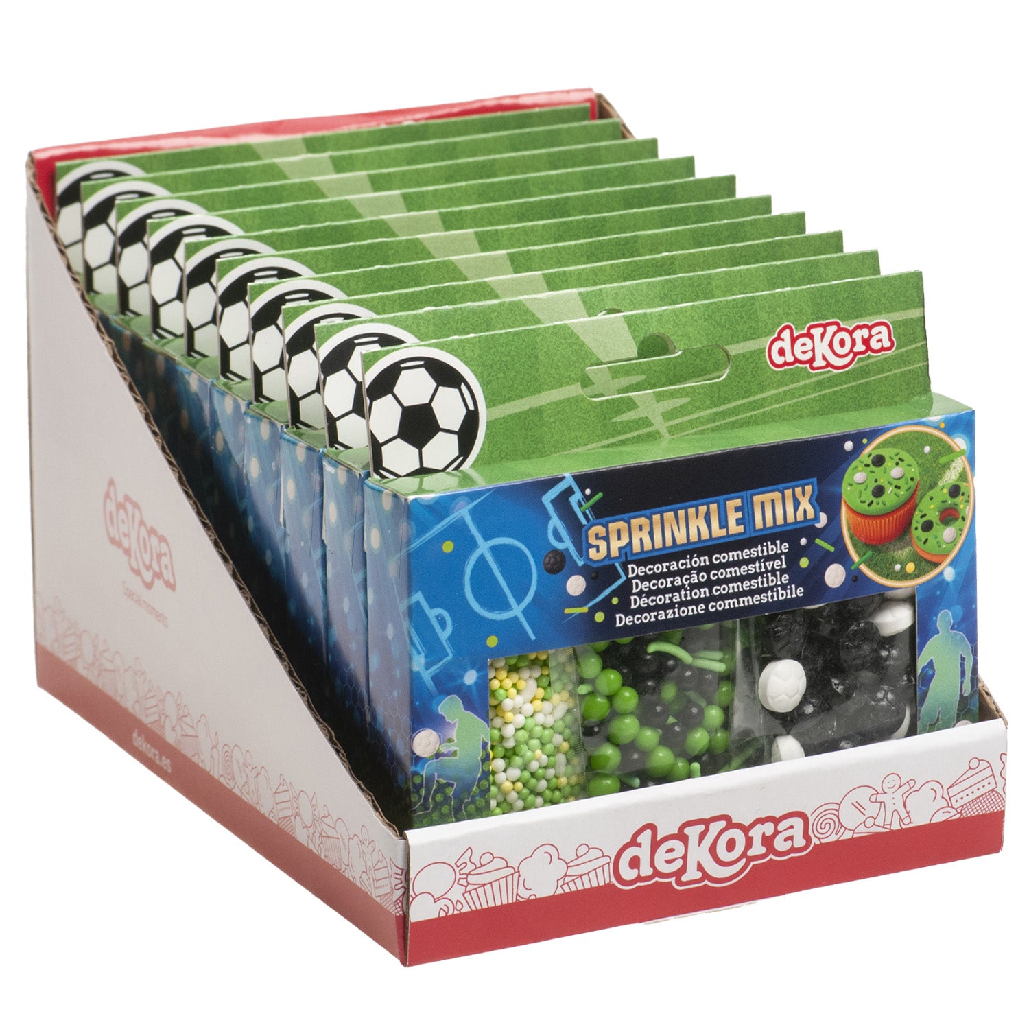 MISTURA DE SPRINKLES FUTEBOL 70G (3X23.3G)