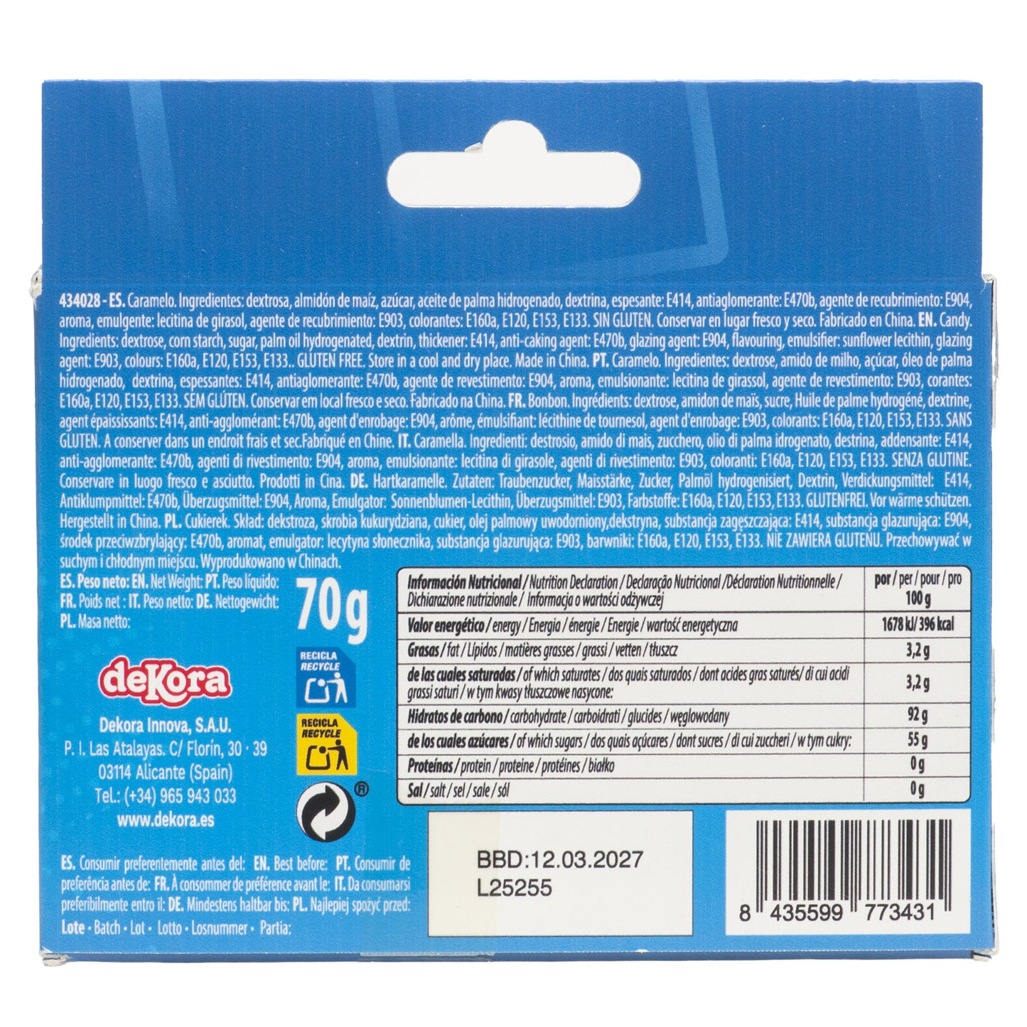 MIX DE SPRINKLES BASQUETEBOL 70G (3X23.3G)