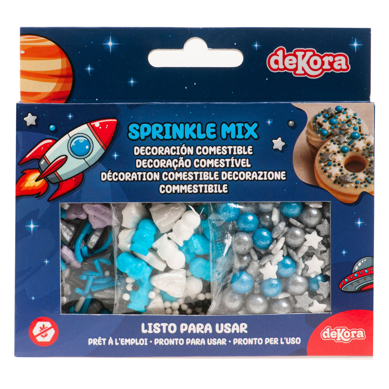 MÉLANGE DE SPRINKLES ASTRONAUTE 70G (3X23.3G)