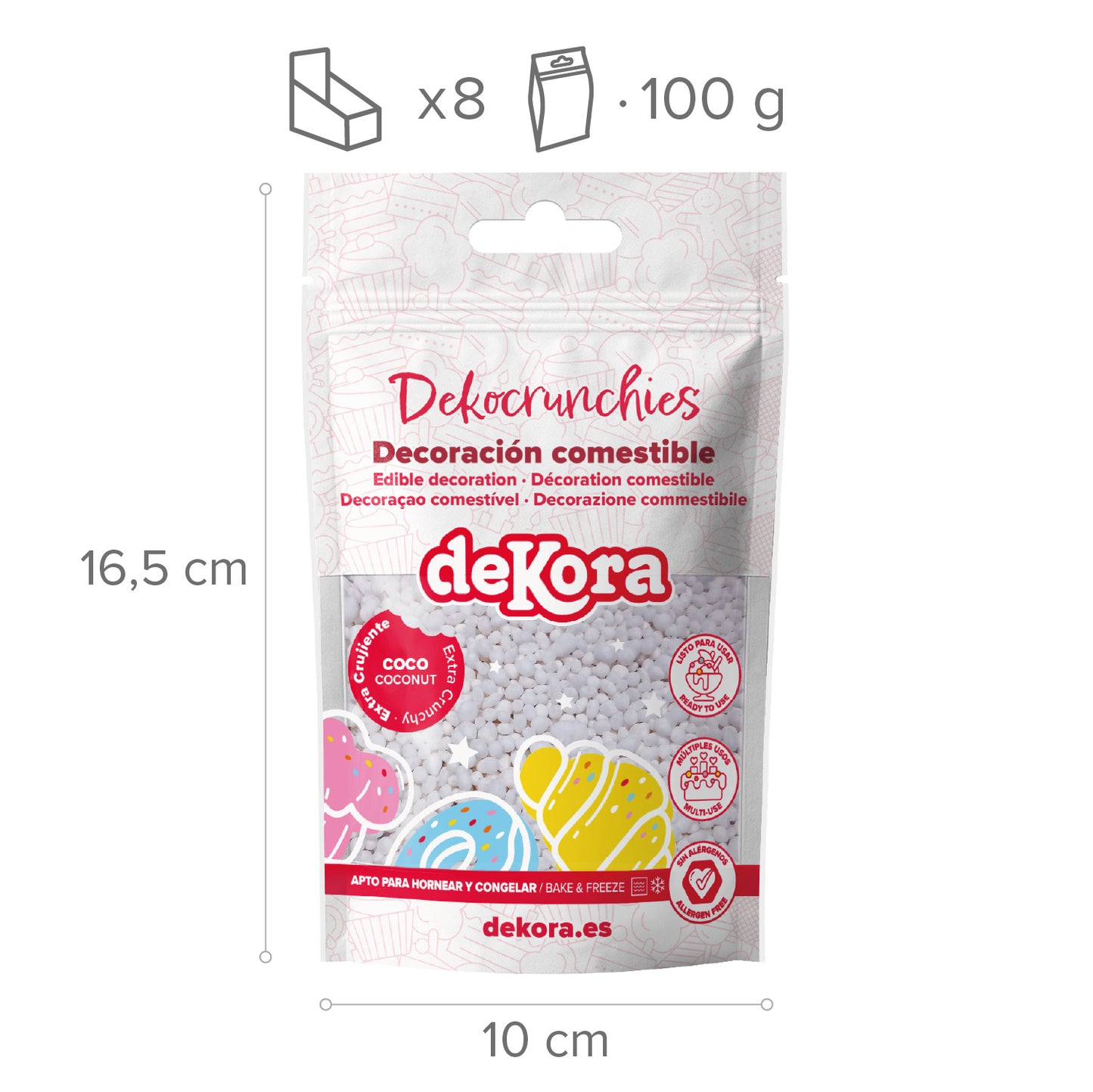DEKOCRUNCHIES SAVEUR NOIX DE COCO 100GR----- COCO-LOCO