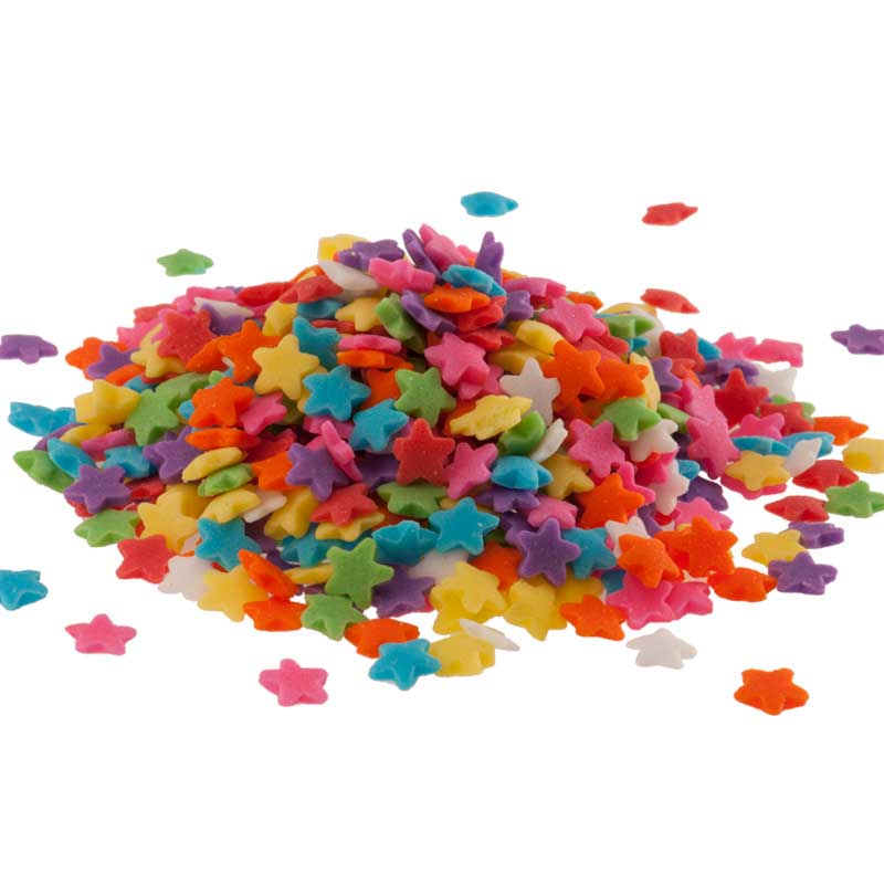 SPRINKLE MIX ÉTOILES MULTICOLORES 100 GR
