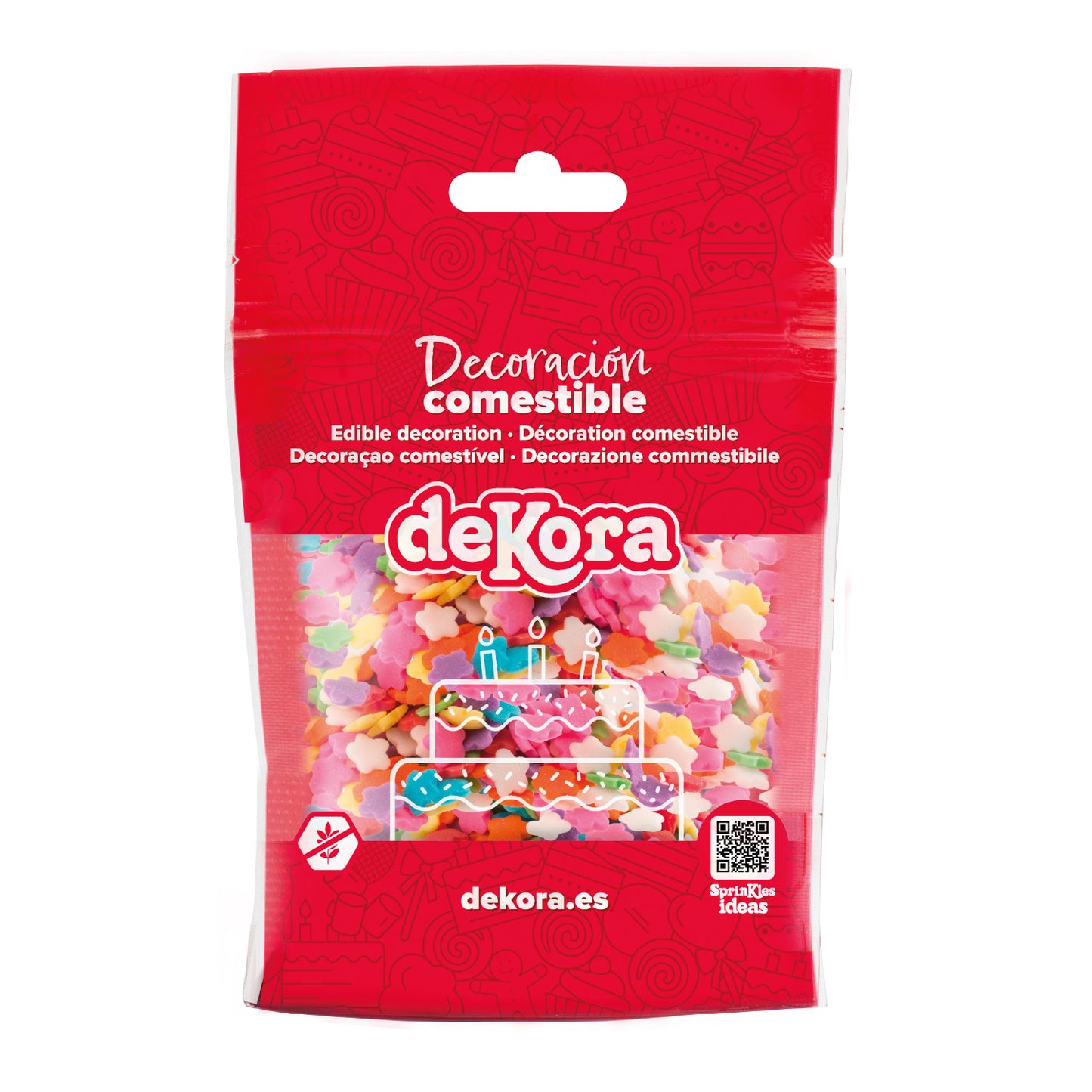 SPRINKLE MIX ÉTOILES MULTICOLORES 100 GR