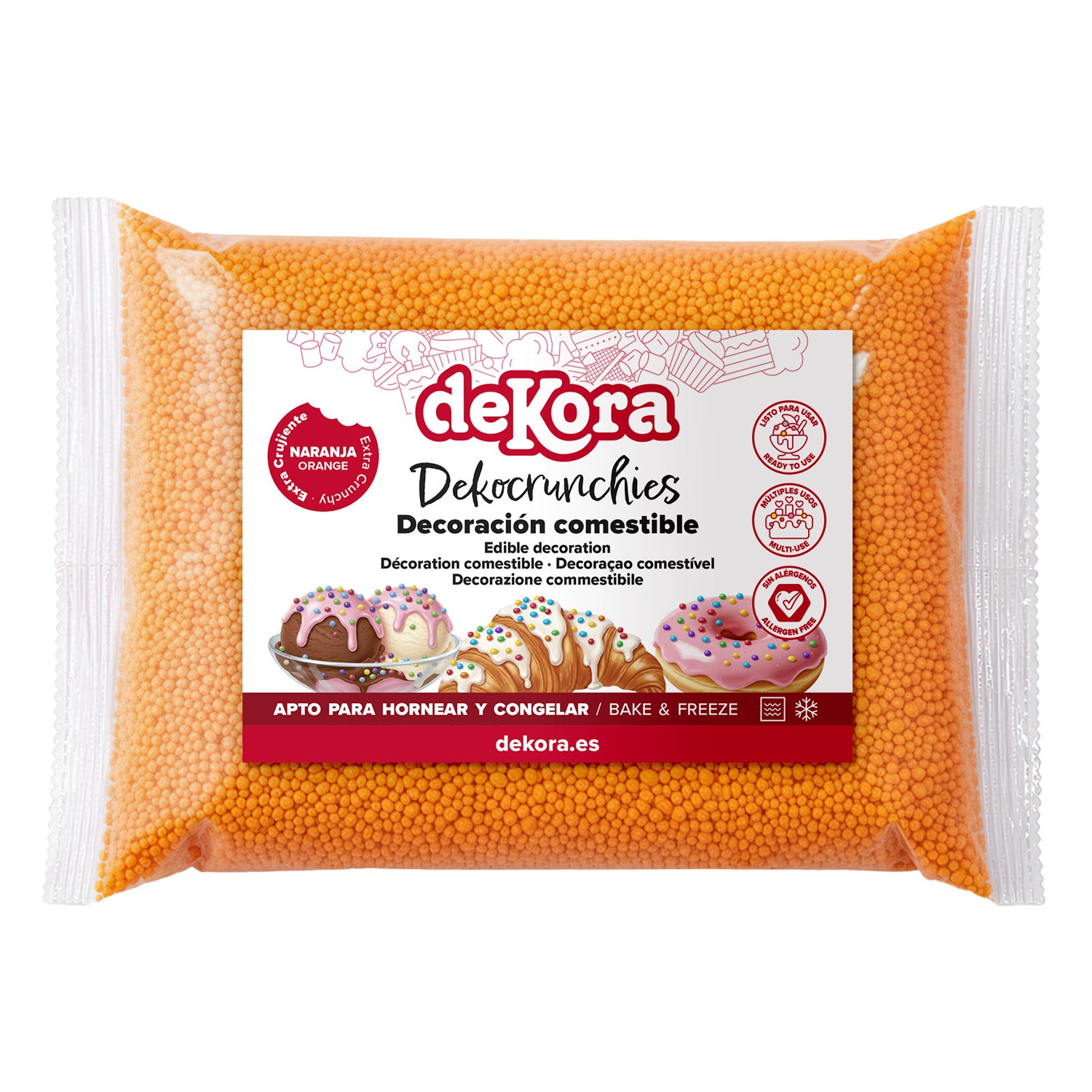 DEKOCRUNCHIES SABOR NARANJA 1KG
