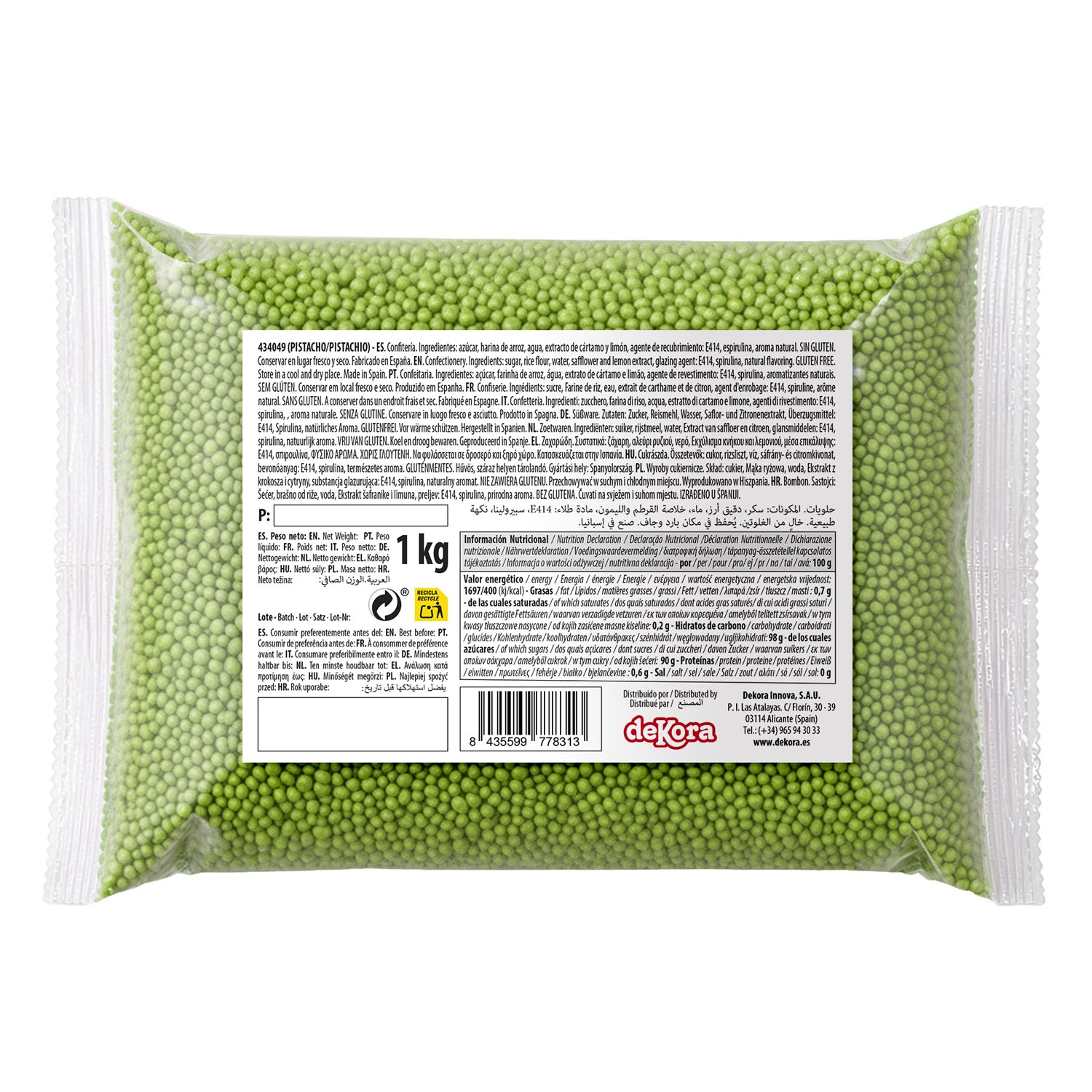 DEKOCRUNCHIES  SAPORE DI PISTACCHIO 1KG