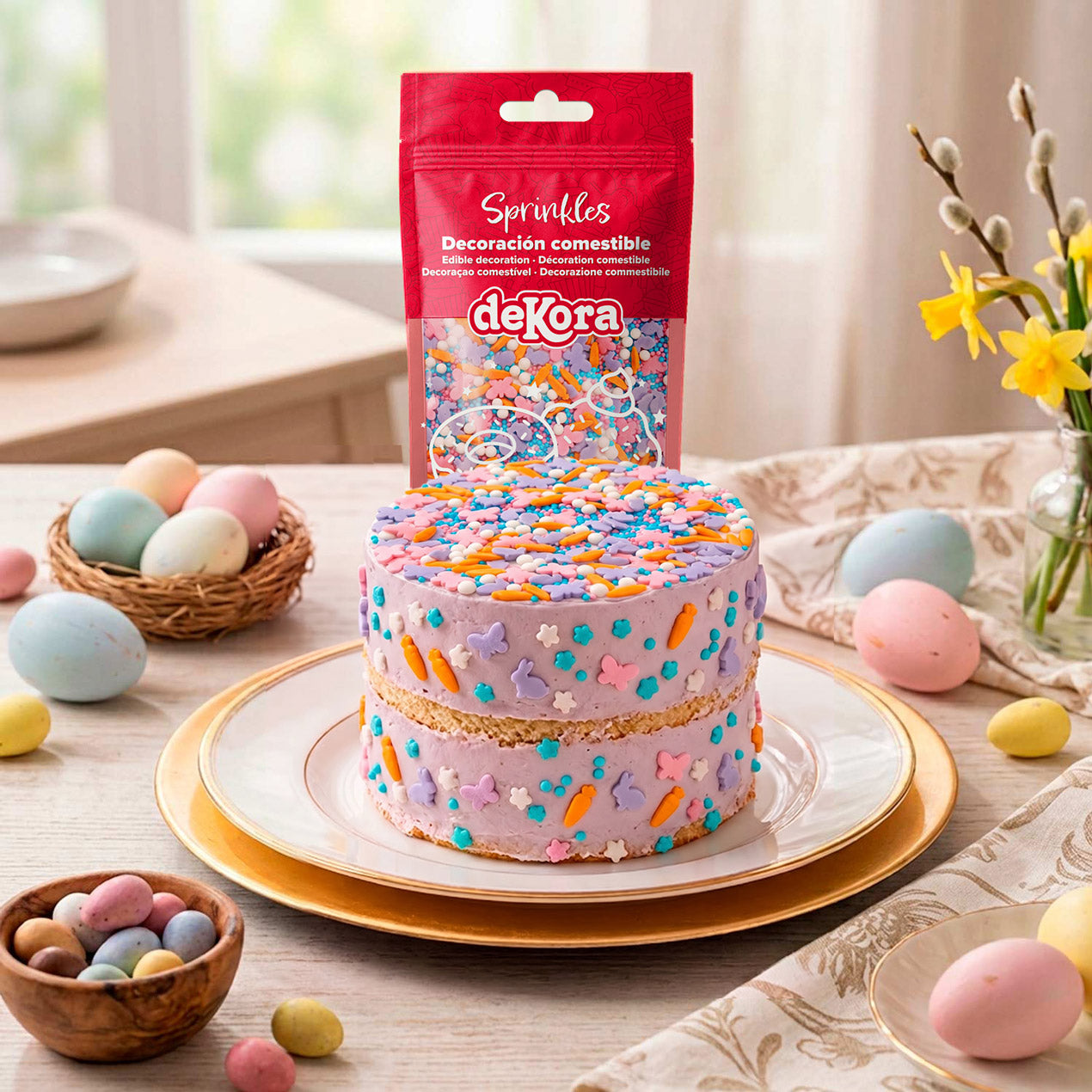 SPRINKLE MIX RABBIT, CARROT AND BUTTERFLY FUNNY BUNNY 100G
