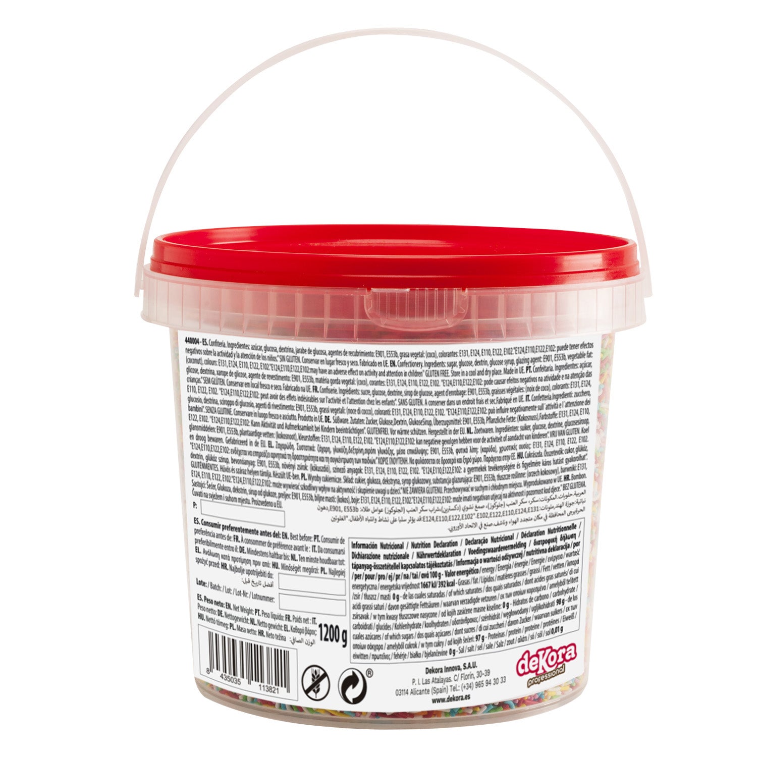 POT VERMICELLES SUCRE ASSORTIS 1,2KG