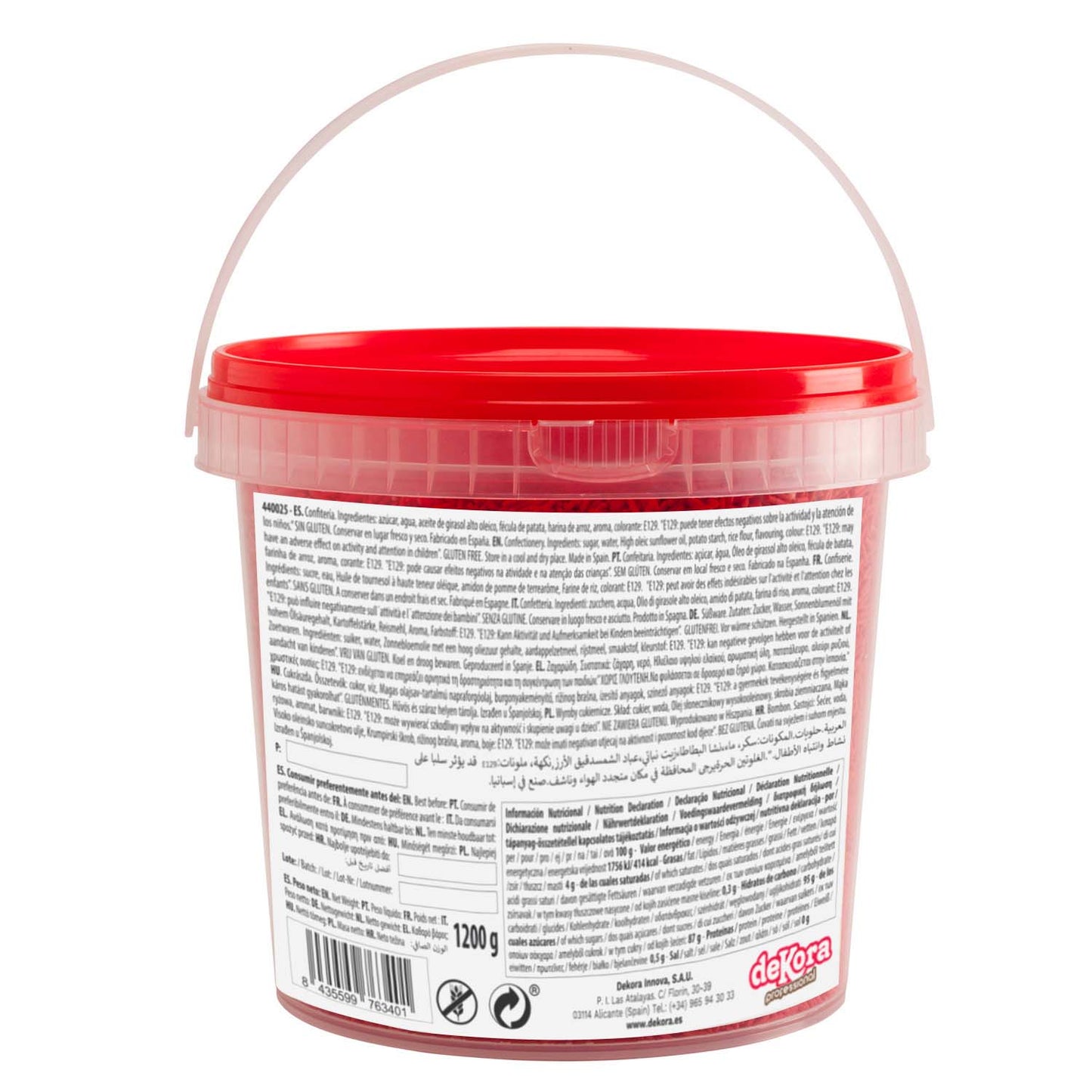 FIDÉU GRANULADO AÇÚCAR VERMELHO 1.2KG