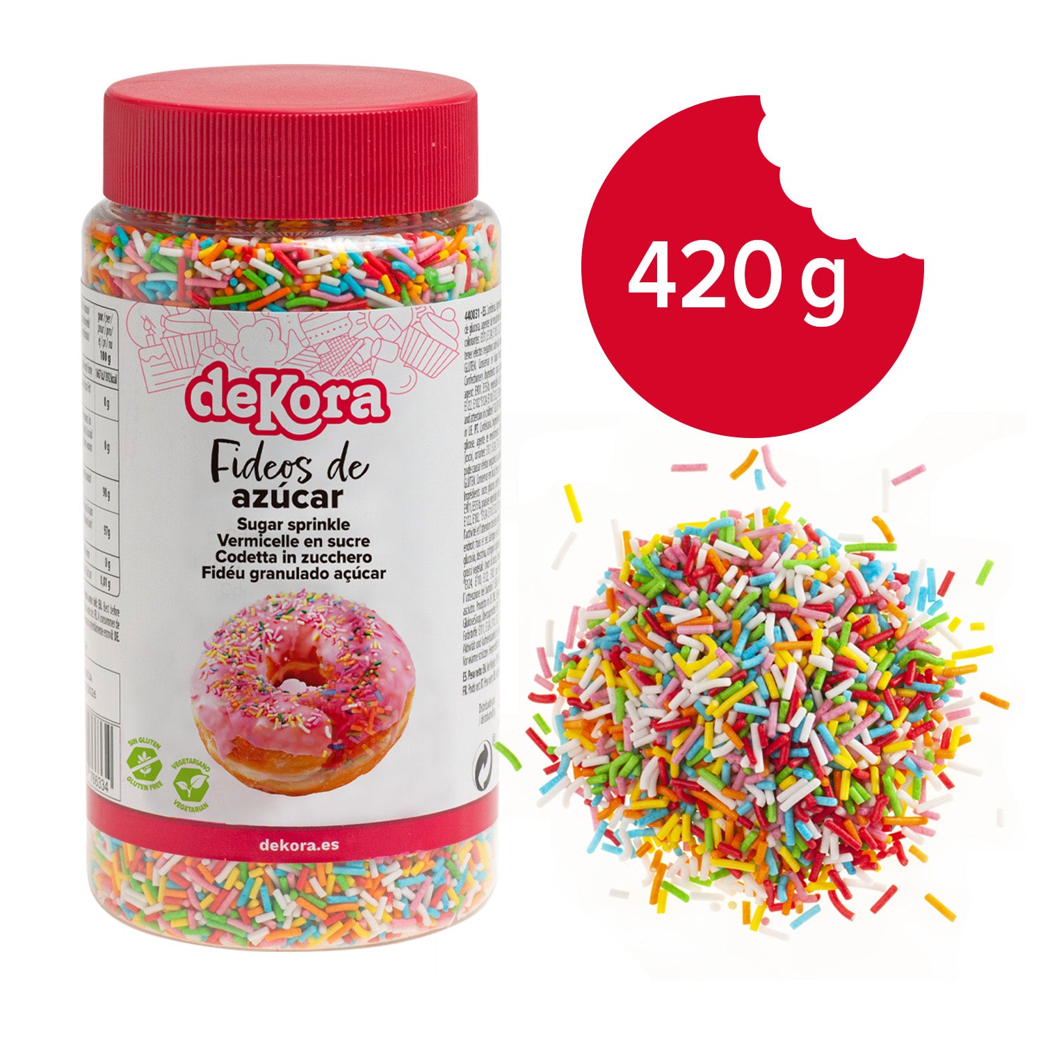 VERMICELLE SUCRE COULEURS 450GR