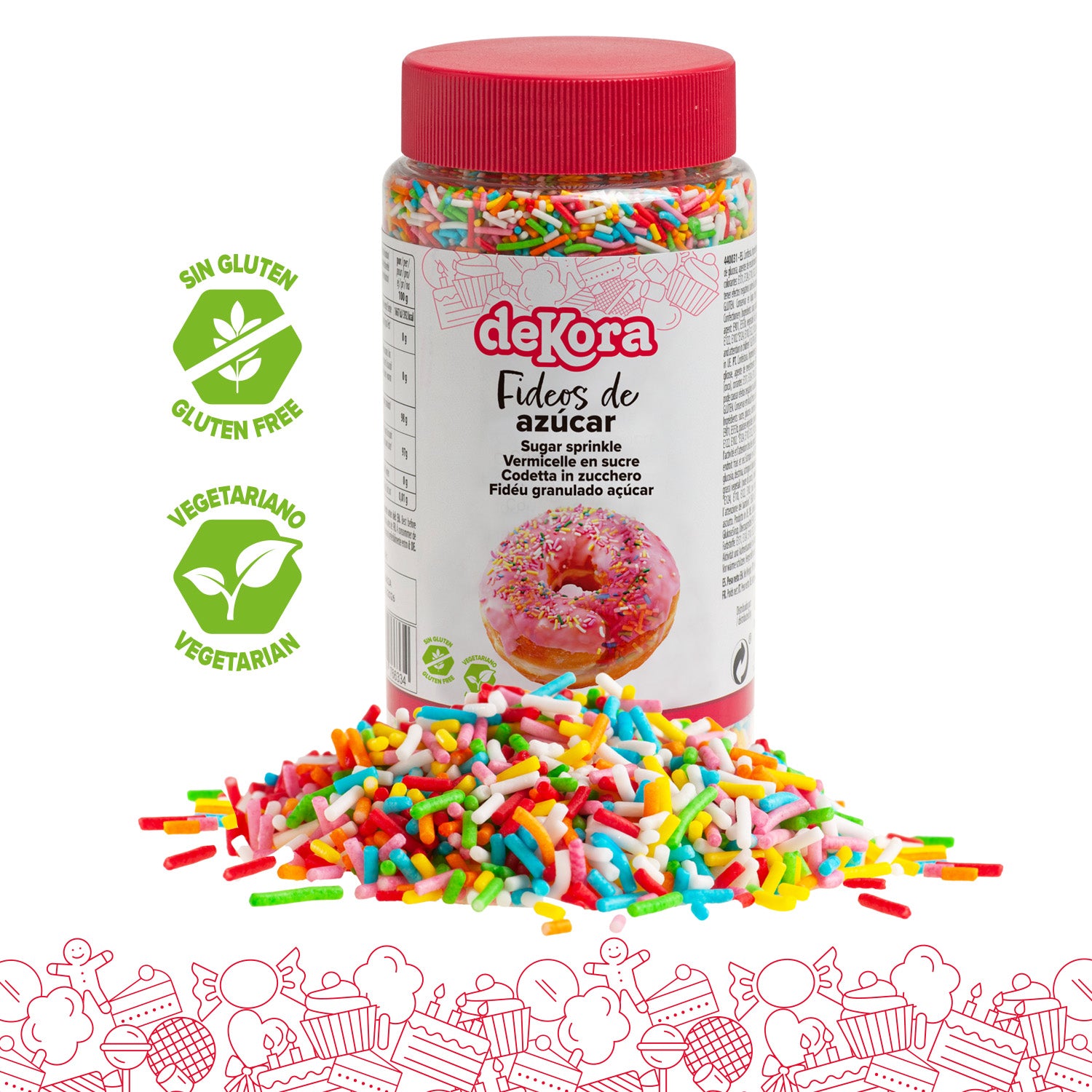 VERMICELLE SUCRE COULEURS 450GR