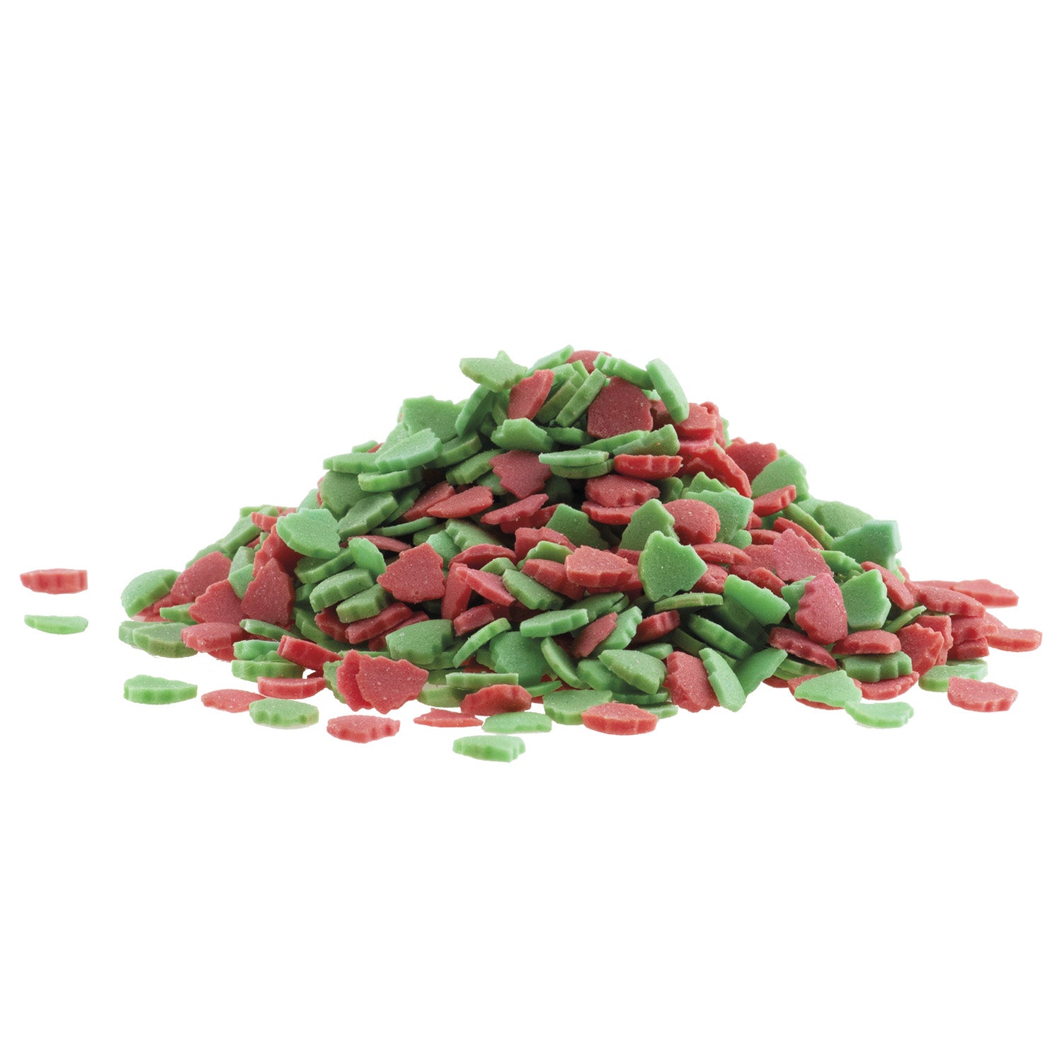 CORIANDOLI ZUCCHERO ALBERO DI NATALE VERDE E ROSSO 1KG