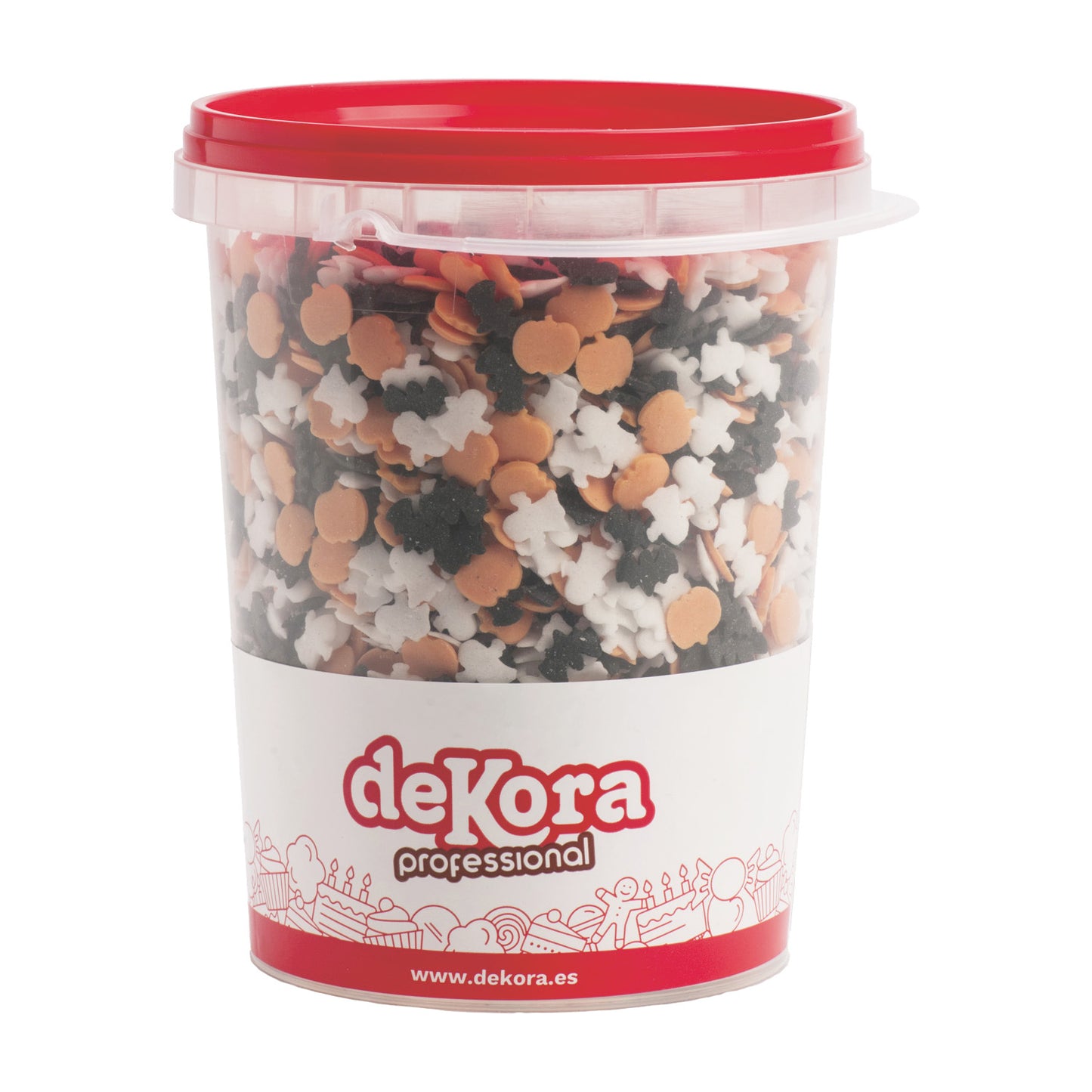 CONFETTI MIX HALLOWEEN (CITROUILLE, FANTÔME ET CHAUVE-SOURIS) 1KG