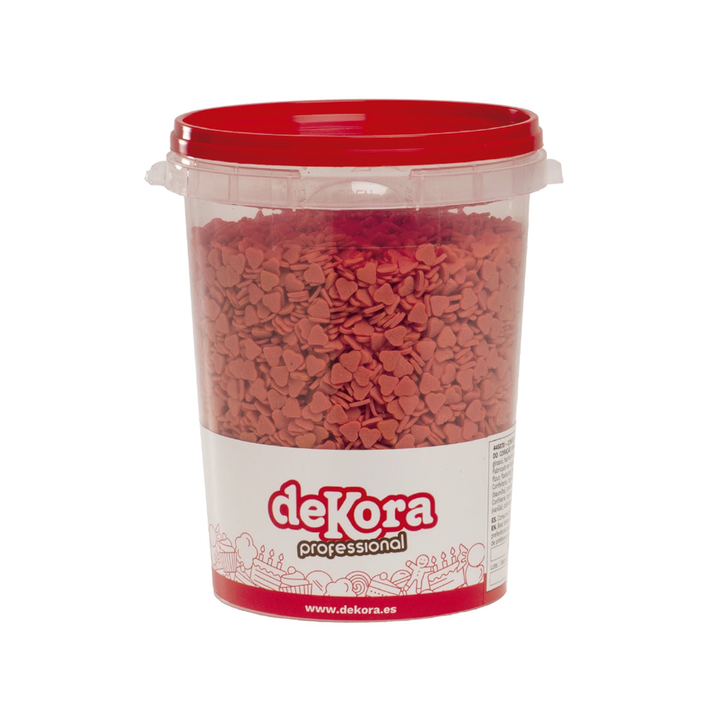 CONFETTI SUCRE COEUR ROUGE 1KG