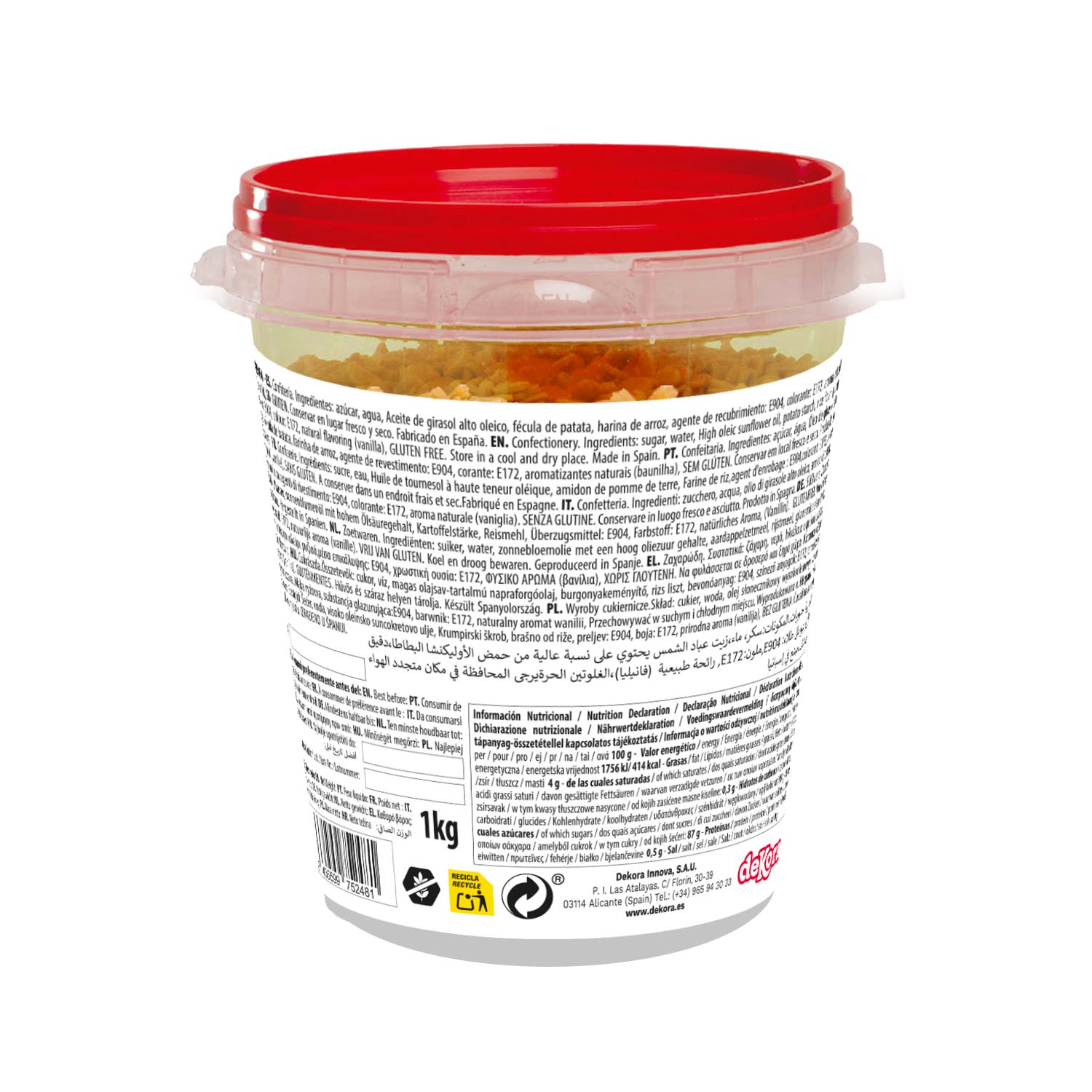CORIANDOLI DI ZUCCHERO STELLA ORO 1KG