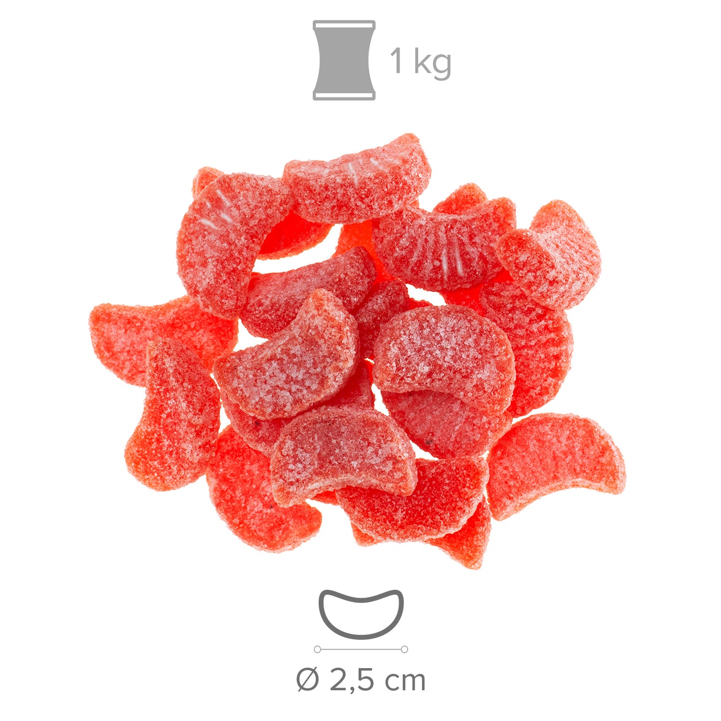 QUARTIERS DE FRAIS JELLY 1 KG