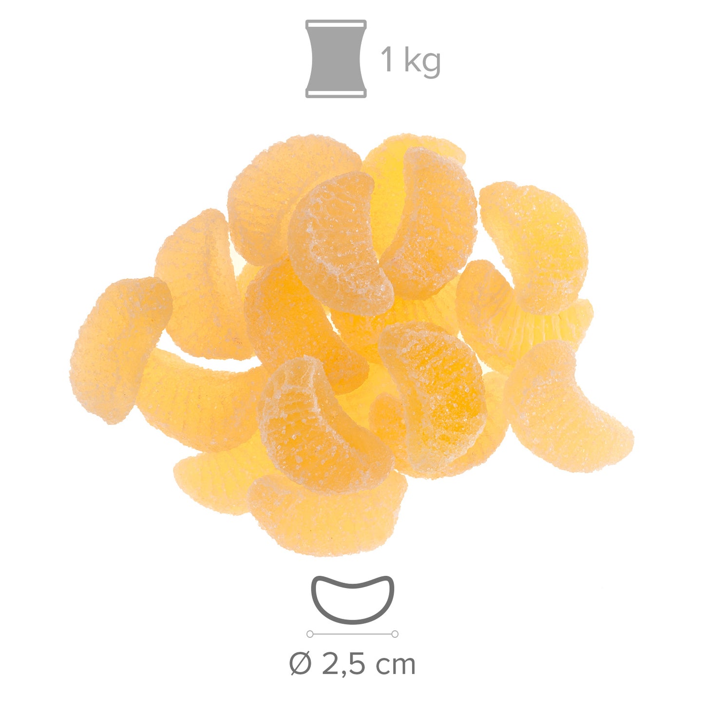 QUARTIERS DE CITRON JELLY 1 KG