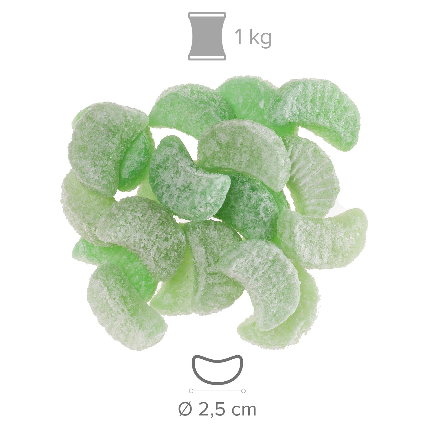 QUARTIERS DE KIWI JELLY 1 KG