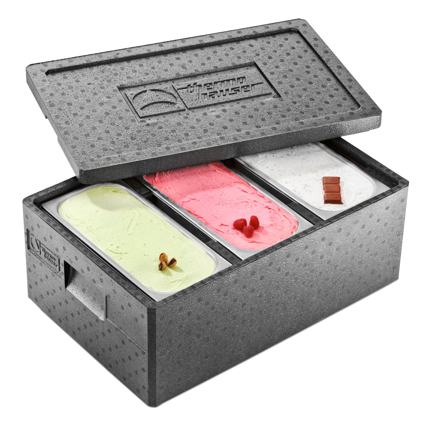 SCATOLA ICE-CREAM PER GELATI CON COPERCHIO 59,5 X 39,5 CM