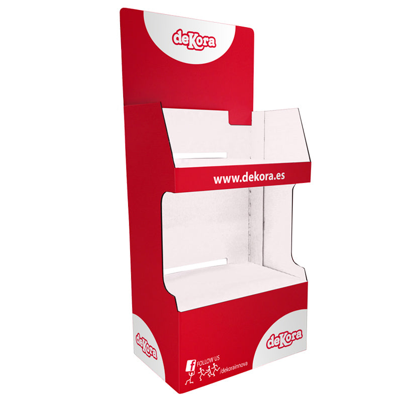 ESPOSITORE CARTONE 2 SCAFFALI 60X40X134CM