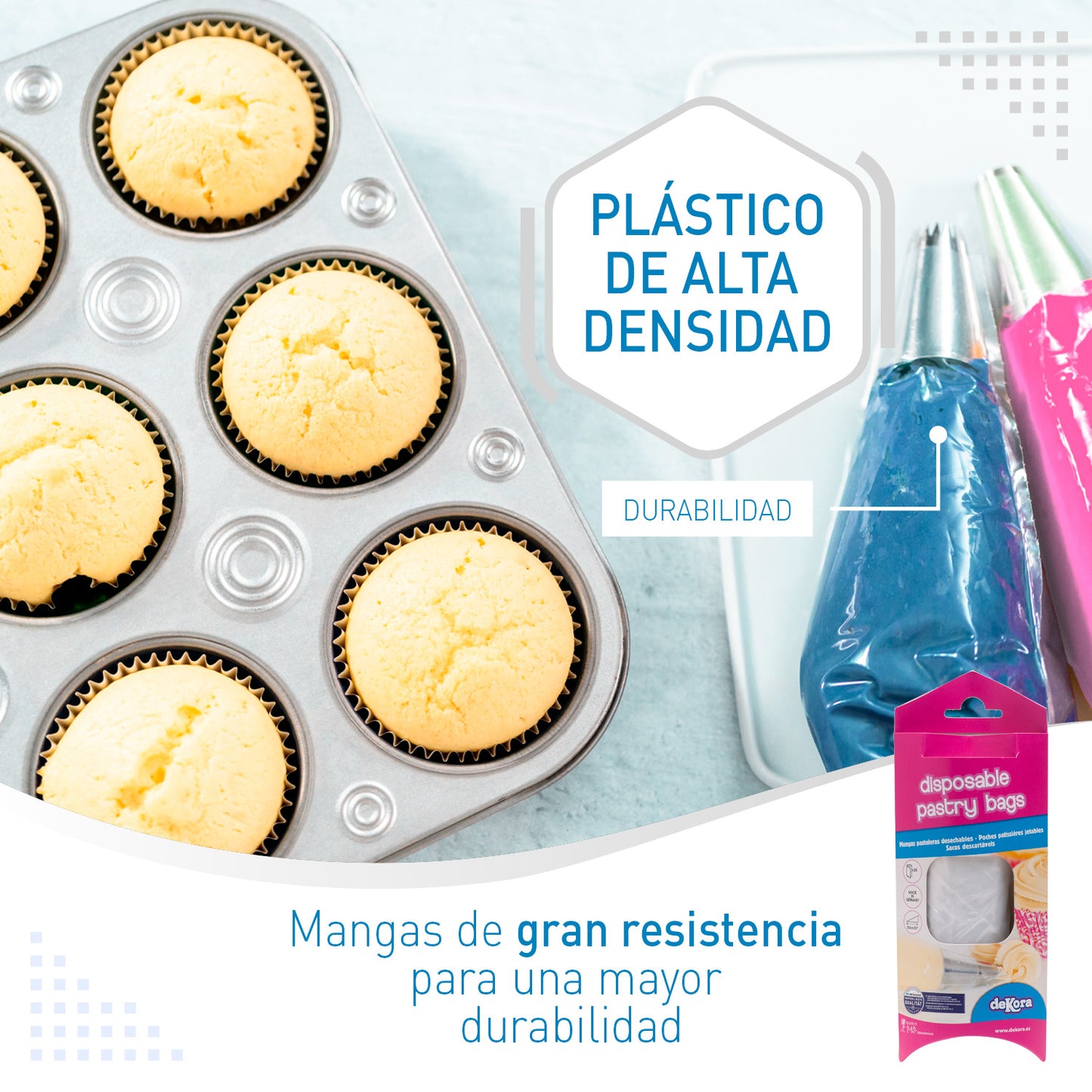 MANGAS DESECHABLES 30CM-75 MICRAS EN BLISTER