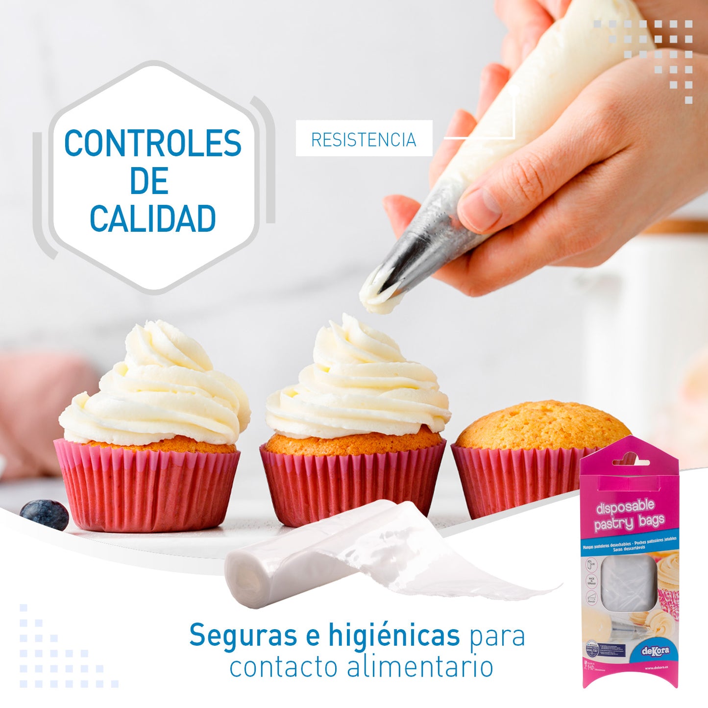 MANGAS DESECHABLES 30CM-75 MICRAS EN BLISTER