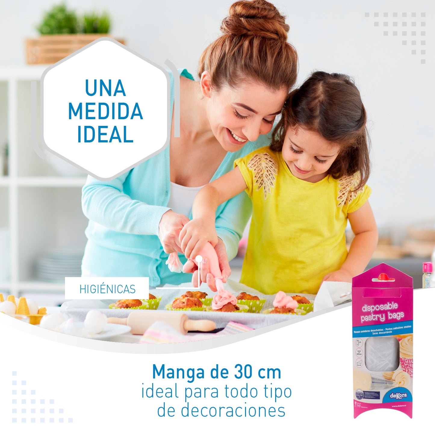 MANGAS DESECHABLES 30CM-75 MICRAS EN BLISTER