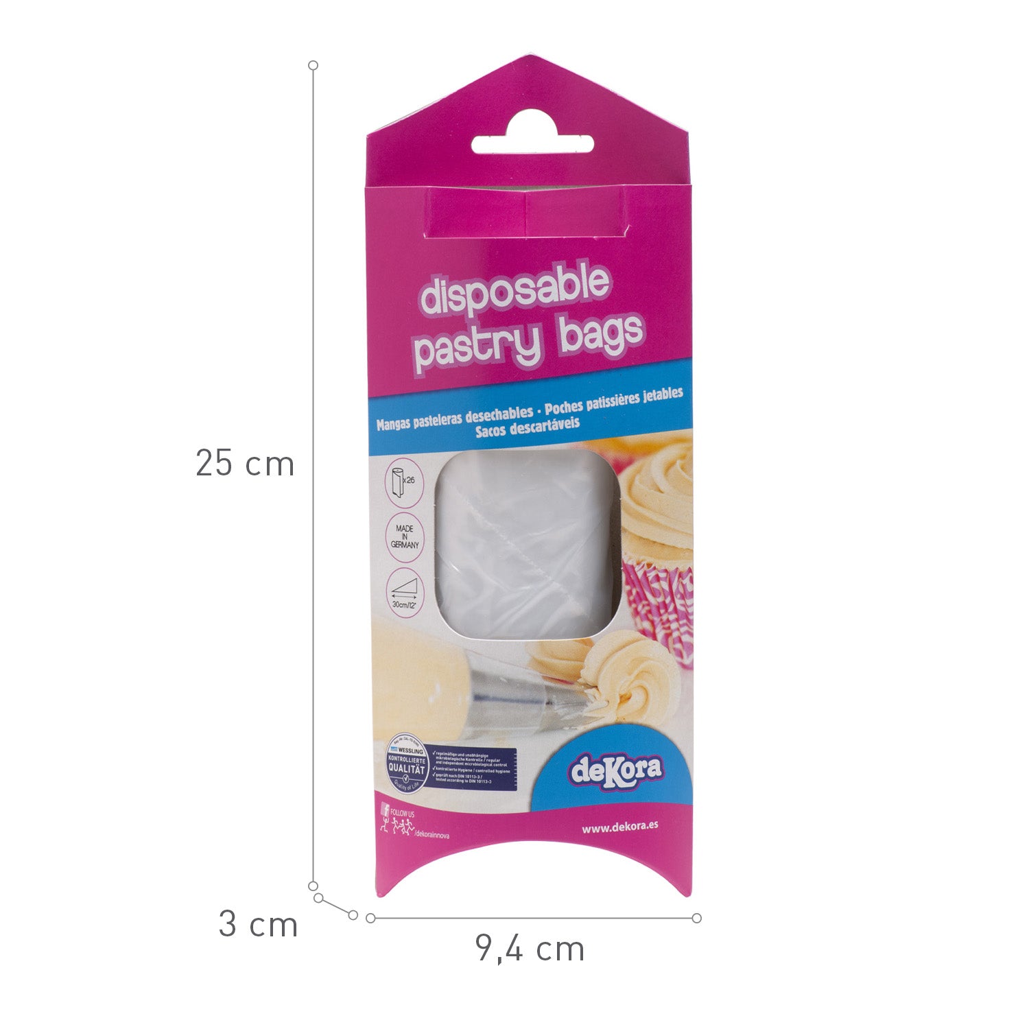 MANGAS DESECHABLES 30CM-75 MICRAS EN BLISTER