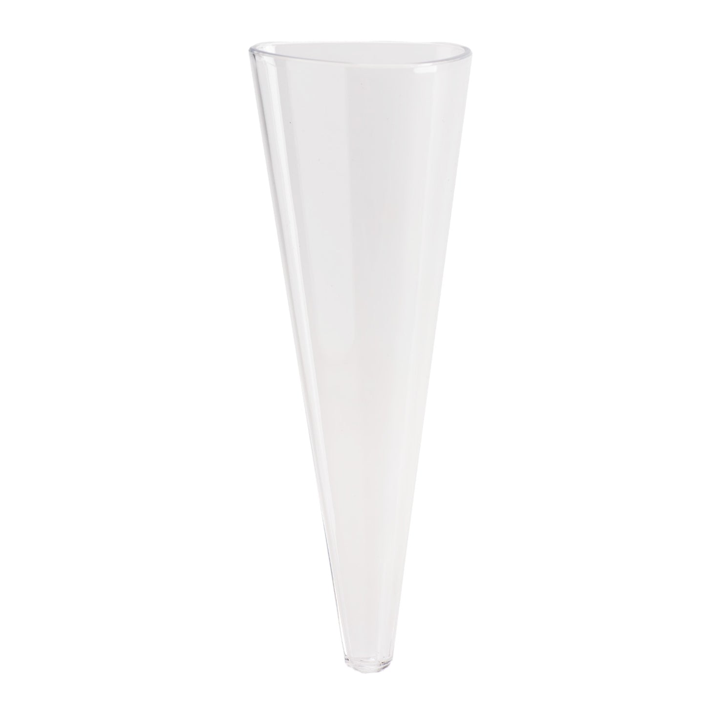 SET 20 CONOS EN PLÁSTICO TRANSPARENTES Ø6CM H17CM 120ML