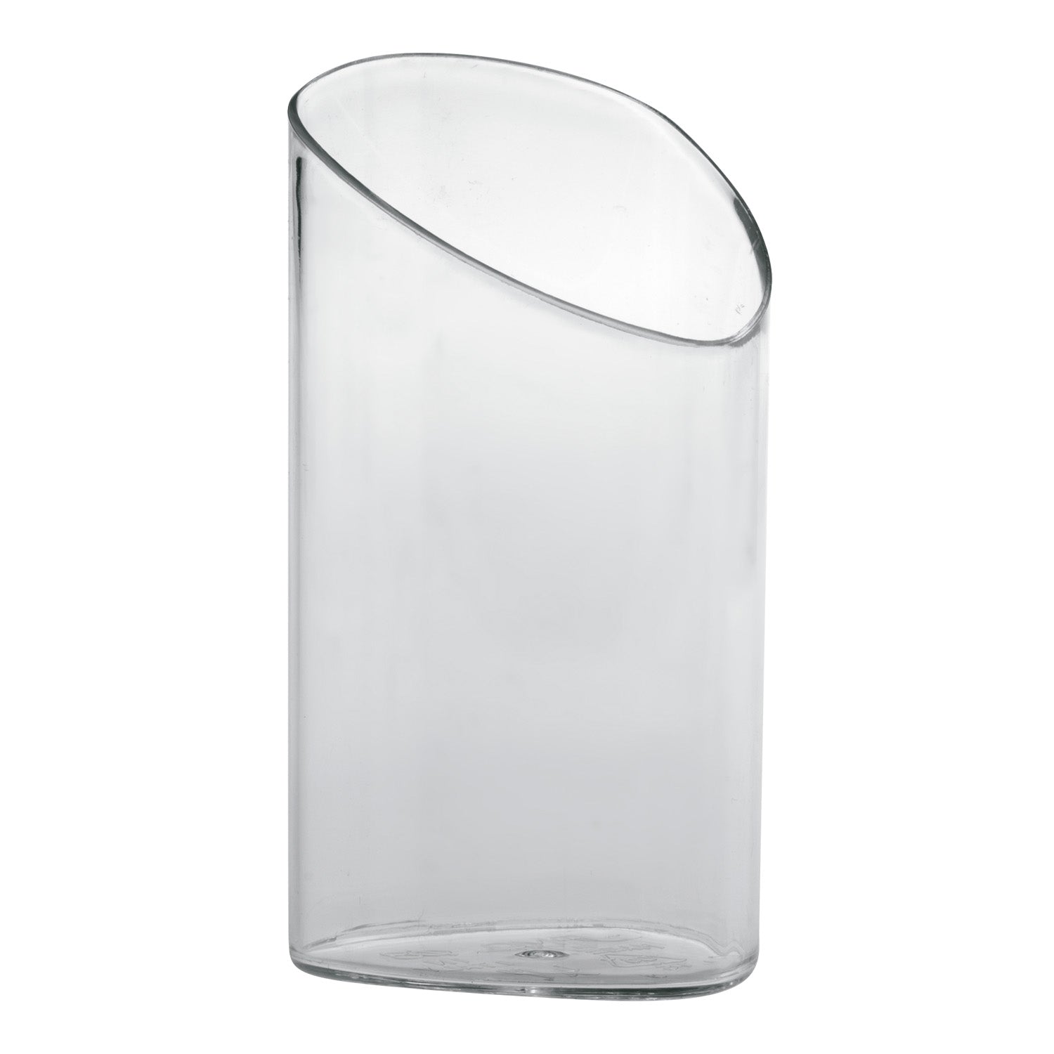 100 VASO TRIANGULAR TRANSPARENTE Ø4cm H8,5cm 70ml