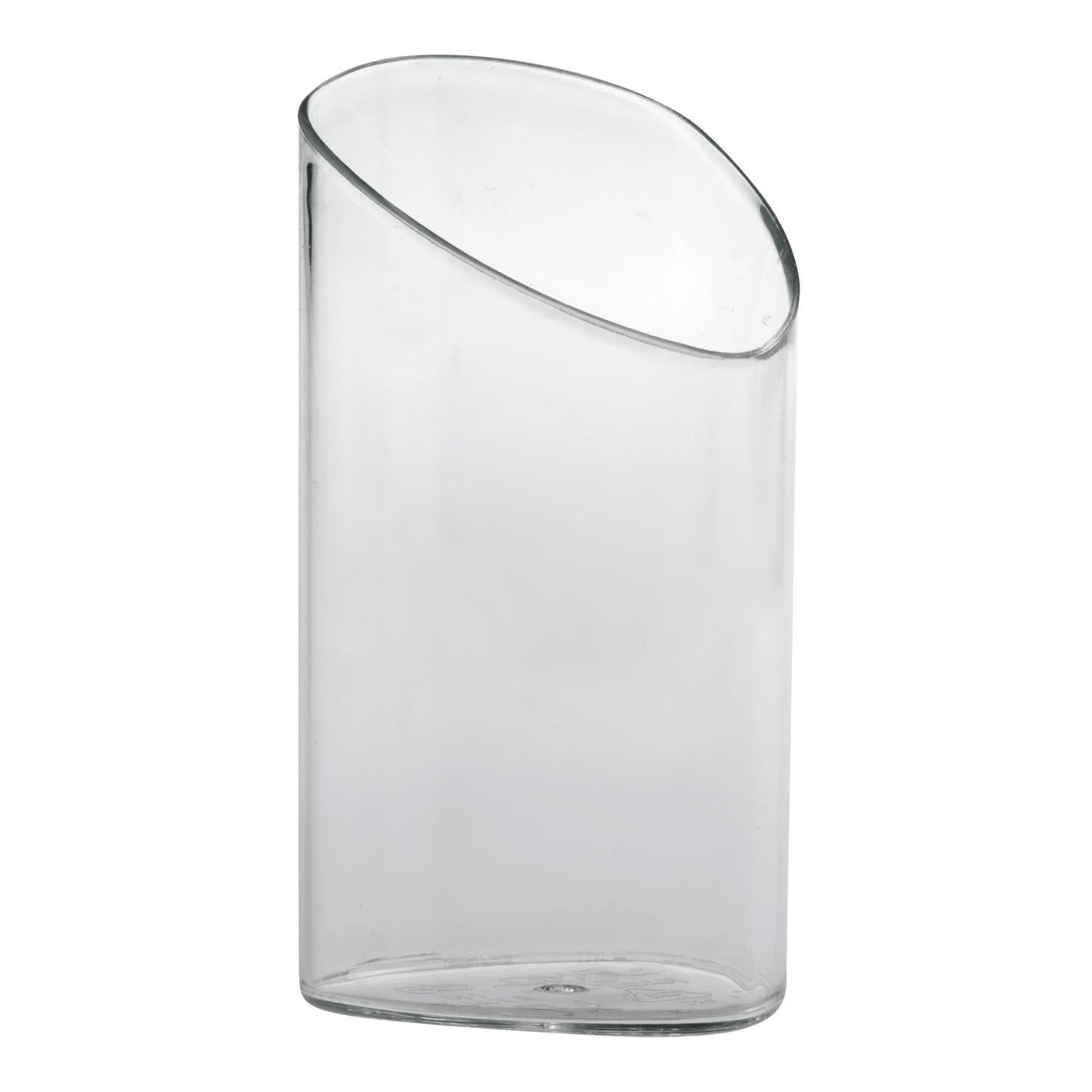 100 VASO TRIANGULAR TRANSPARENTE Ø4cm H8,5cm 70ml