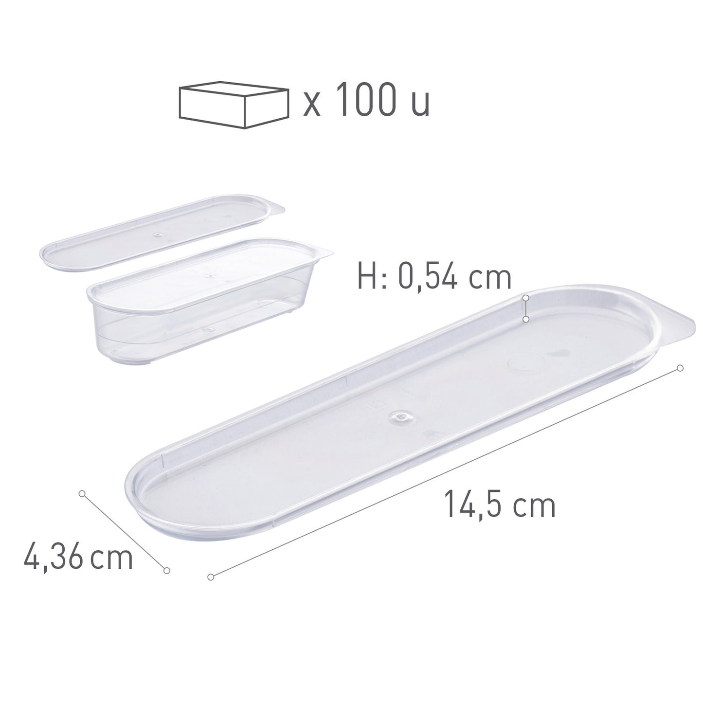 TAPA PLÁSTICO VASITO ECLAIR XL 145X43.6H5.4MM