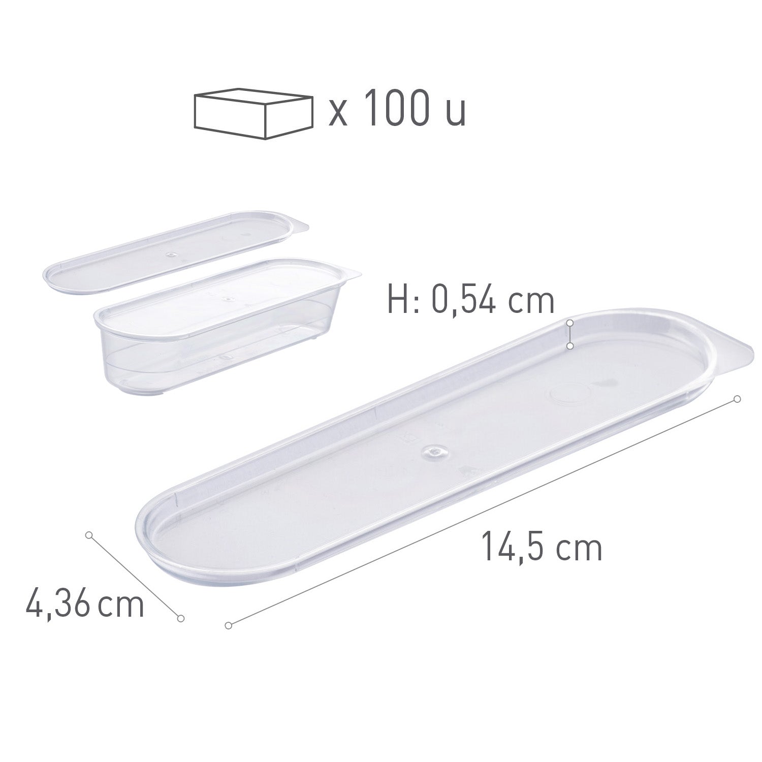 TAPA PLÁSTICO VASITO ECLAIR XL 145X43.6H5.4MM
