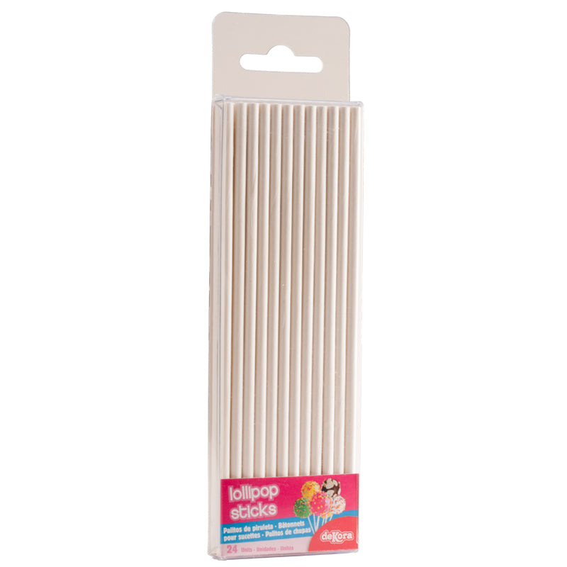 24 LOLLIPOP STICKS 150X4MM.