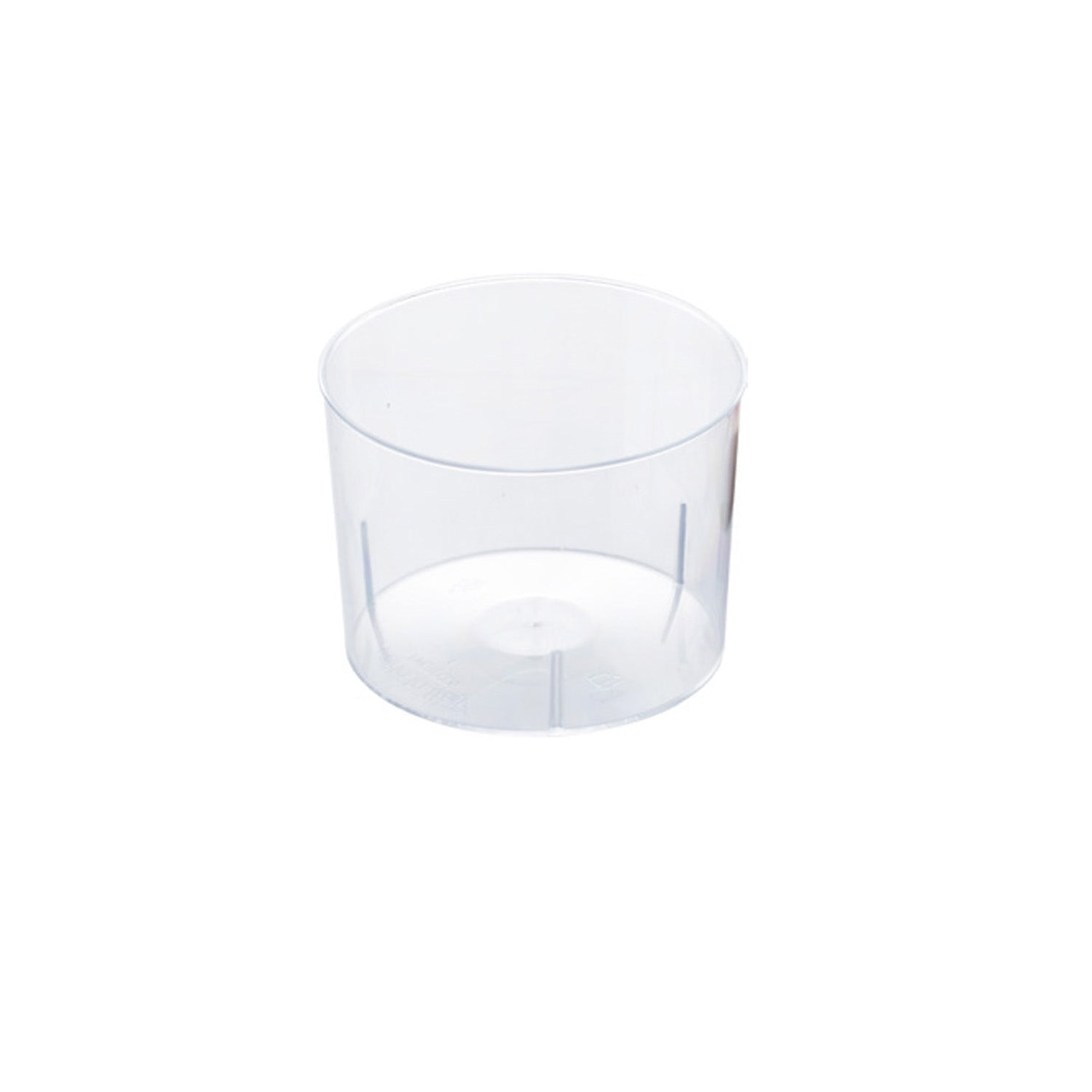 VASITO PLÁSTICO REDONDO 78MMDIAMXH57MM CAP.210ML
