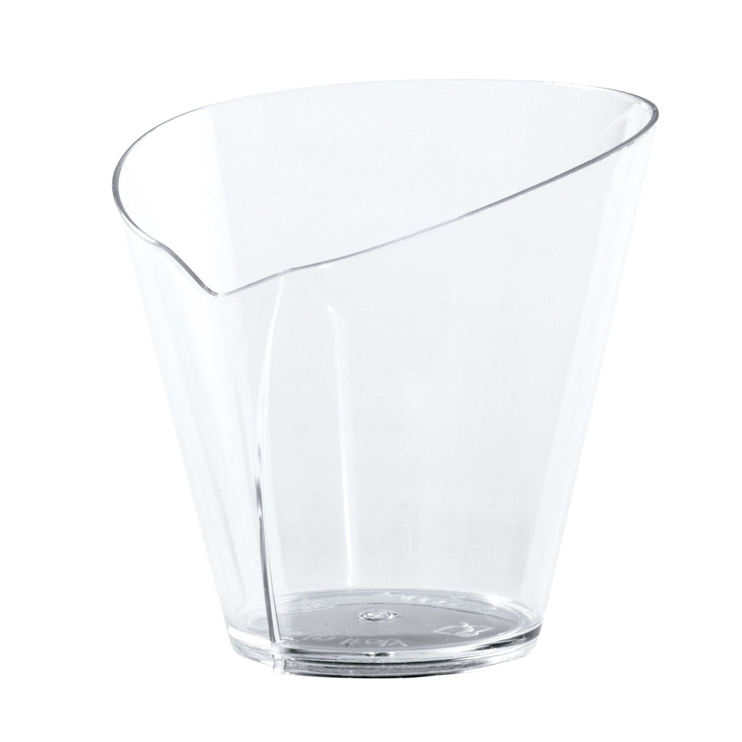 VASITO PLASTICO TRANSPARENTE WAFFLE 64X62 H59MM CAP.70ML