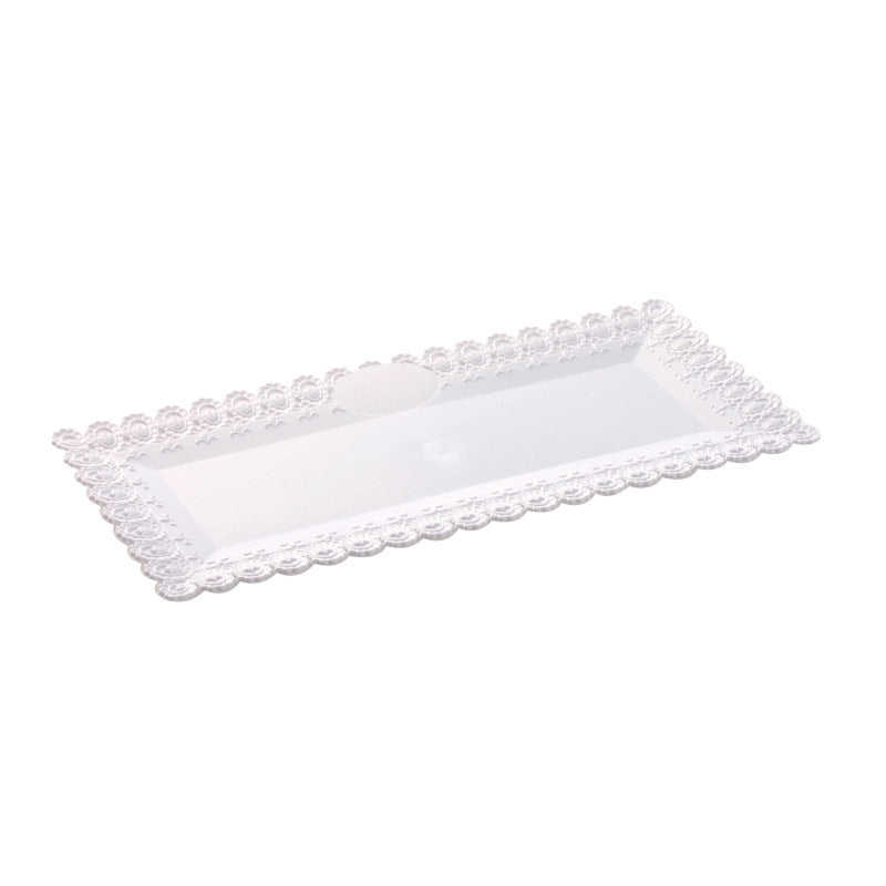 RECTANGULAR TRAY WHITE VECCHIO 30X17CM
