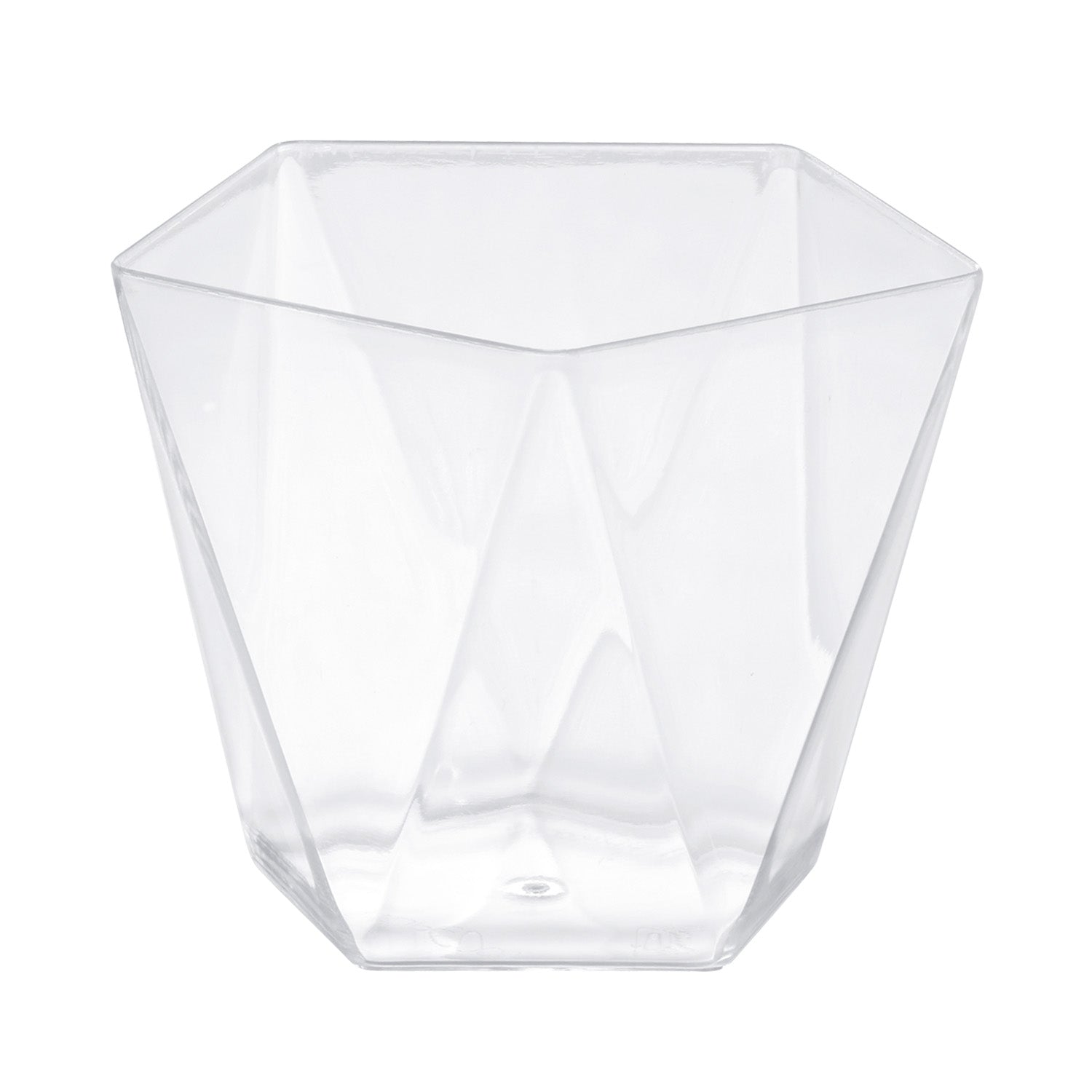 VASITO PLASTICO PENTA Ø 72 H56MM | CAP. 120ML