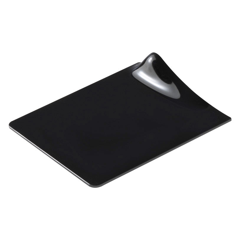 MINI BANDEJA PLASTICO NEGRO GOGO CUADRADA  9X10.5CM