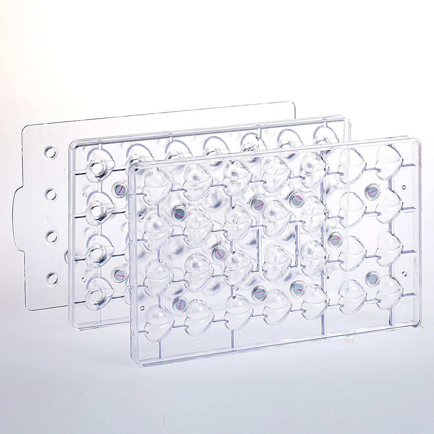 MOLDE POLICARBONATO CON IMANES CORAZÓN 3D 31X27H21MM | 28PZS